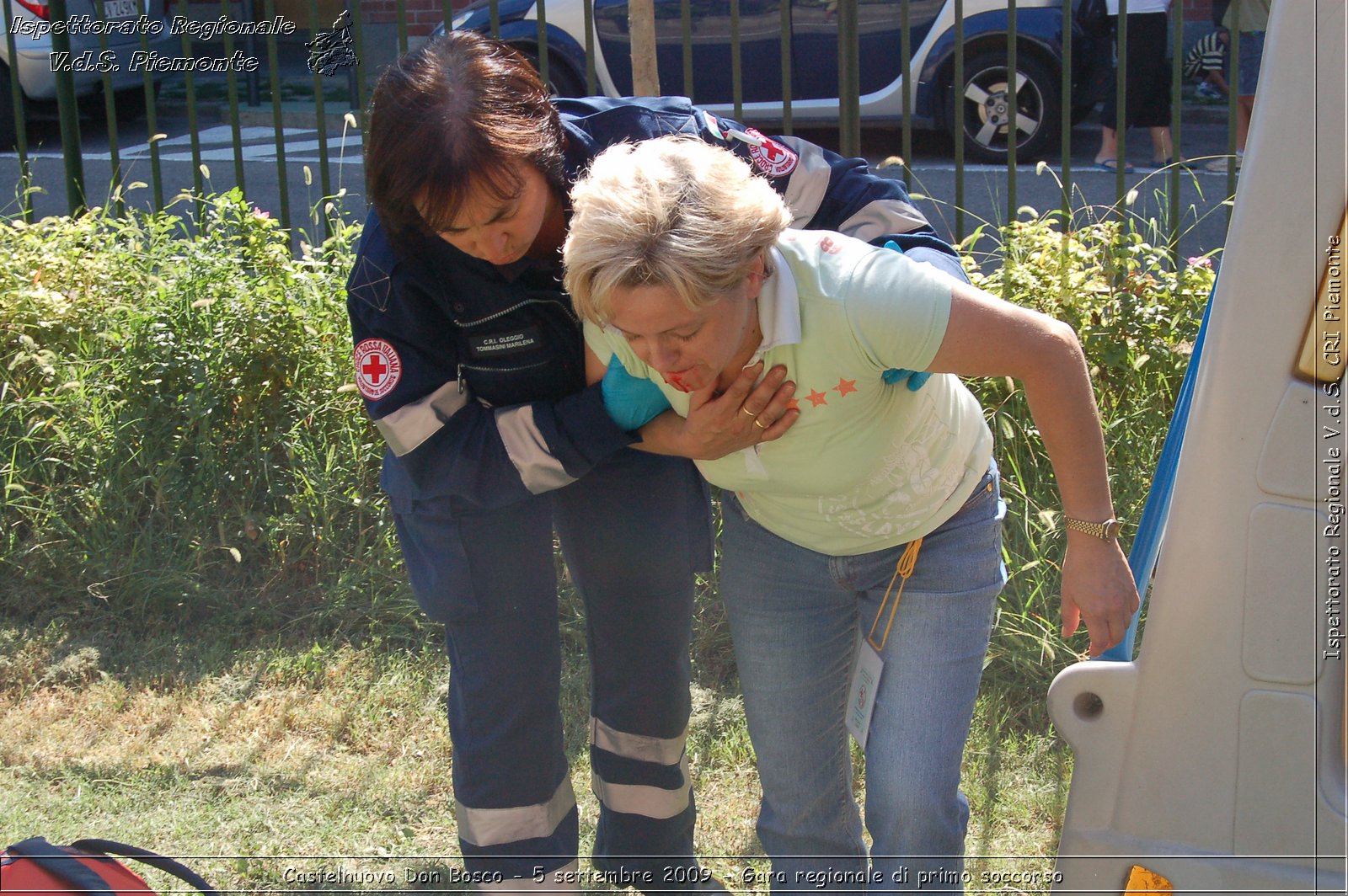 Castelnuovo Don Bosco - 5 settembre 2009 - Gara regionale di primo soccorso -  Croce Rossa Italiana - Ispettorato Regionale Volontari del Soccorso Piemonte