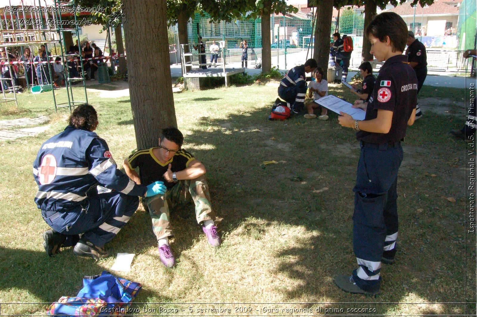 Castelnuovo Don Bosco - 5 settembre 2009 - Gara regionale di primo soccorso -  Croce Rossa Italiana - Ispettorato Regionale Volontari del Soccorso Piemonte