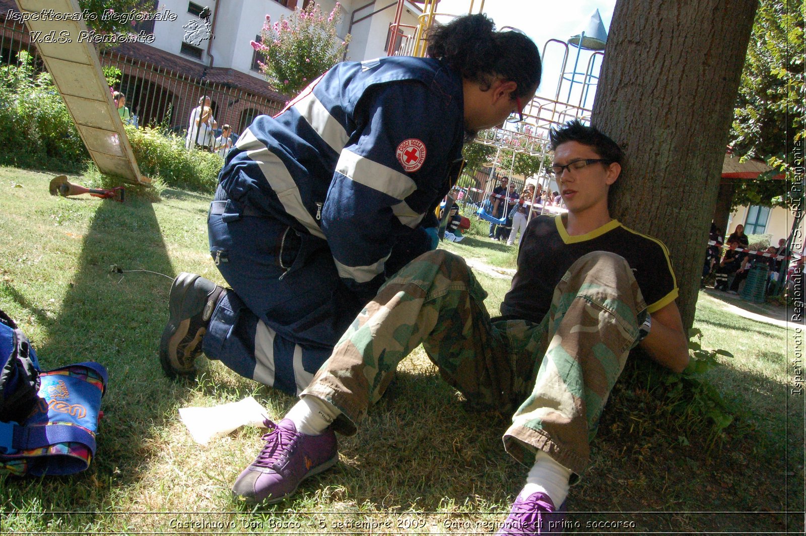 Castelnuovo Don Bosco - 5 settembre 2009 - Gara regionale di primo soccorso -  Croce Rossa Italiana - Ispettorato Regionale Volontari del Soccorso Piemonte