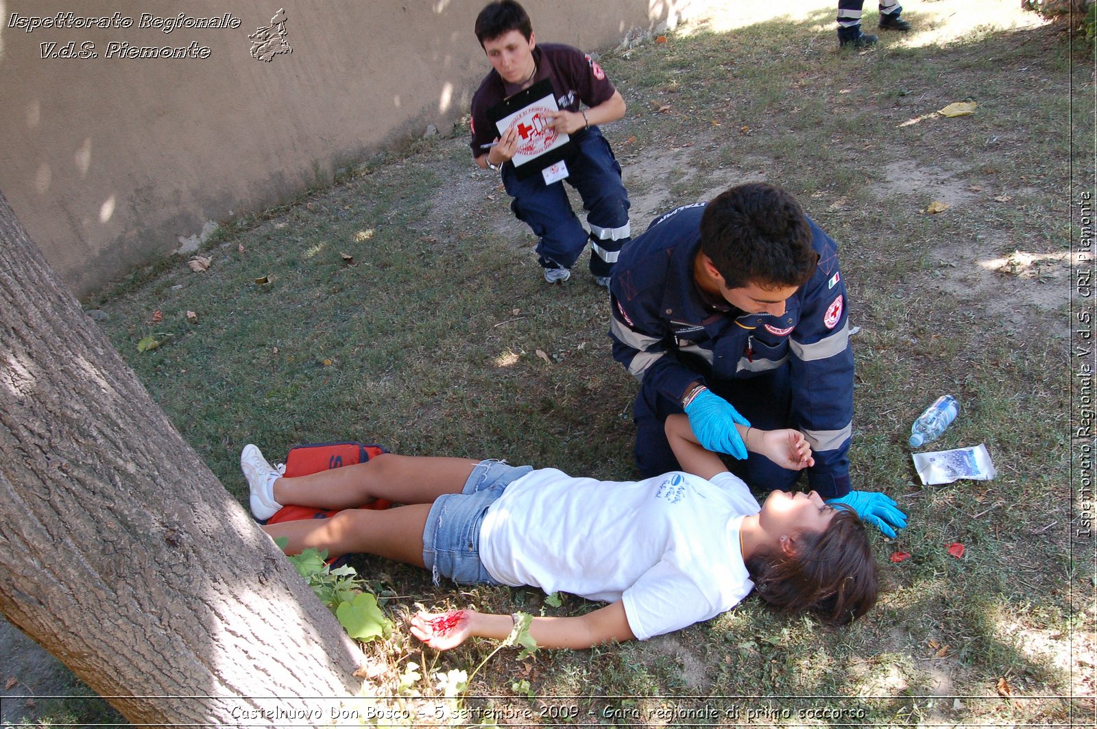 Castelnuovo Don Bosco - 5 settembre 2009 - Gara regionale di primo soccorso -  Croce Rossa Italiana - Ispettorato Regionale Volontari del Soccorso Piemonte