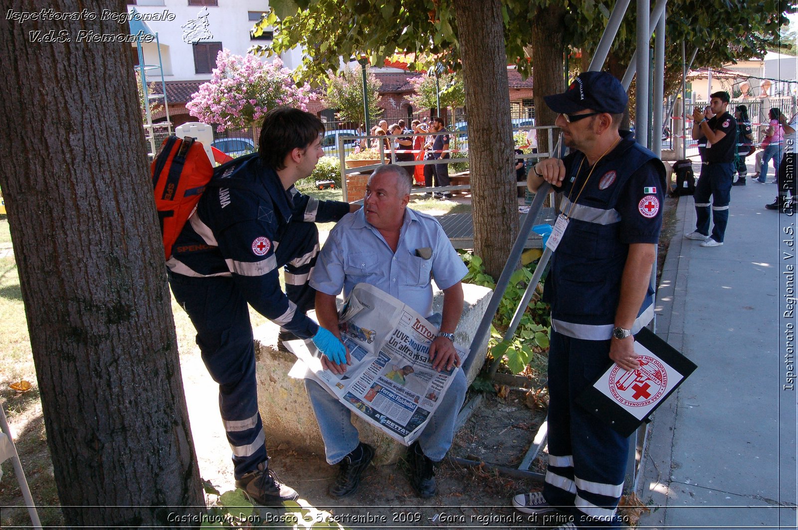 Castelnuovo Don Bosco - 5 settembre 2009 - Gara regionale di primo soccorso -  Croce Rossa Italiana - Ispettorato Regionale Volontari del Soccorso Piemonte