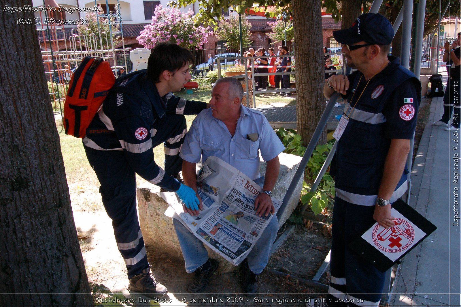 Castelnuovo Don Bosco - 5 settembre 2009 - Gara regionale di primo soccorso -  Croce Rossa Italiana - Ispettorato Regionale Volontari del Soccorso Piemonte