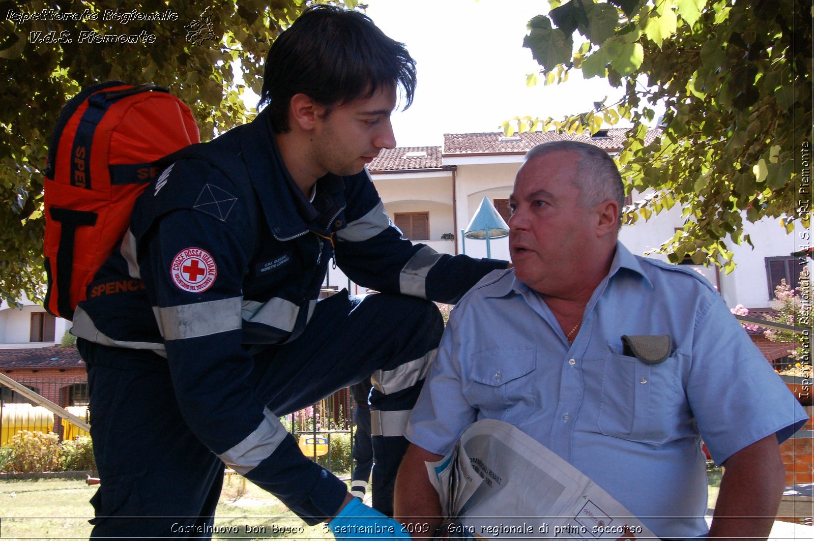 Castelnuovo Don Bosco - 5 settembre 2009 - Gara regionale di primo soccorso -  Croce Rossa Italiana - Ispettorato Regionale Volontari del Soccorso Piemonte