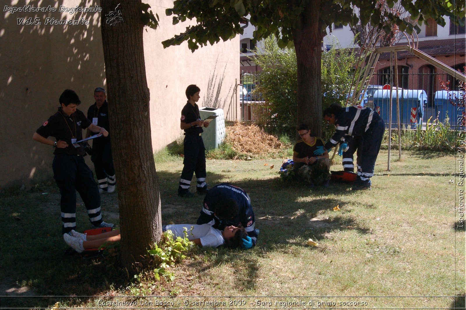 Castelnuovo Don Bosco - 5 settembre 2009 - Gara regionale di primo soccorso -  Croce Rossa Italiana - Ispettorato Regionale Volontari del Soccorso Piemonte