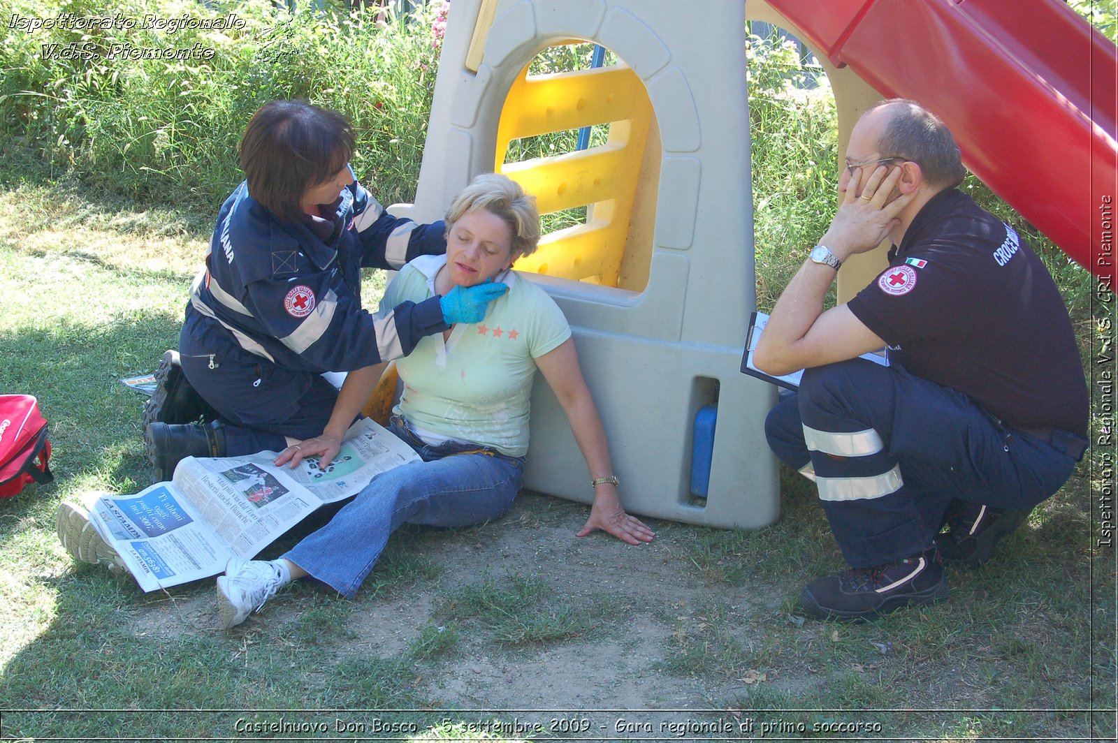 Castelnuovo Don Bosco - 5 settembre 2009 - Gara regionale di primo soccorso -  Croce Rossa Italiana - Ispettorato Regionale Volontari del Soccorso Piemonte