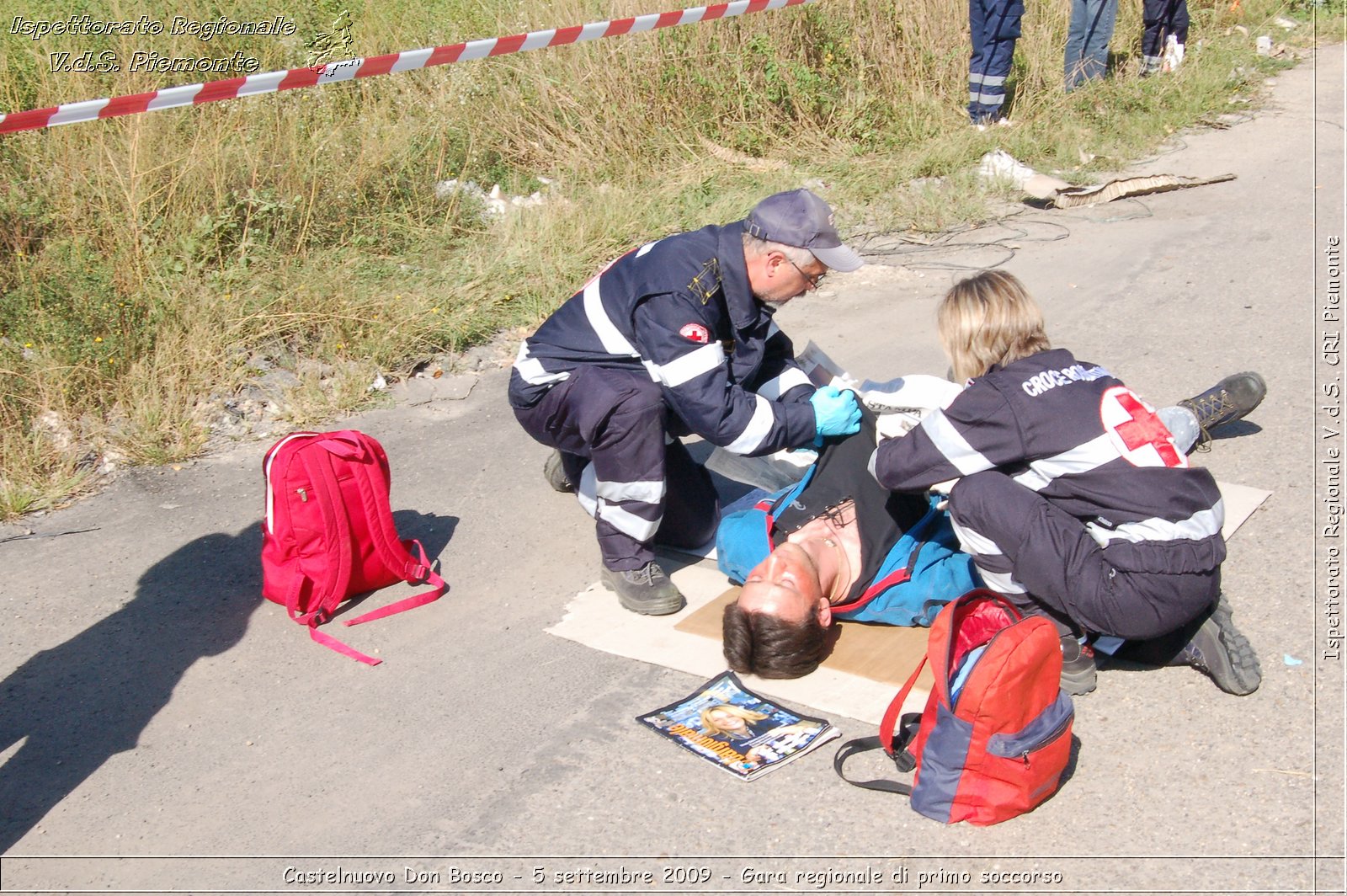 Castelnuovo Don Bosco - 5 settembre 2009 - Gara regionale di primo soccorso -  Croce Rossa Italiana - Ispettorato Regionale Volontari del Soccorso Piemonte