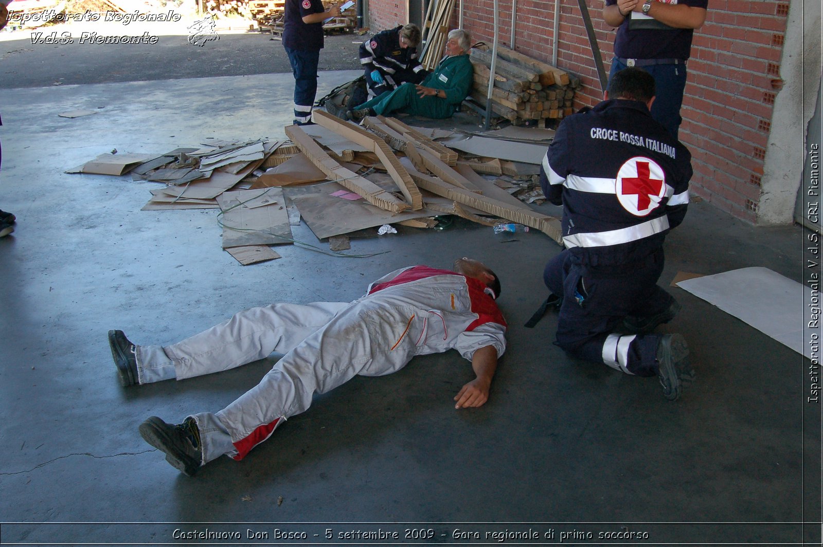 Castelnuovo Don Bosco - 5 settembre 2009 - Gara regionale di primo soccorso -  Croce Rossa Italiana - Ispettorato Regionale Volontari del Soccorso Piemonte