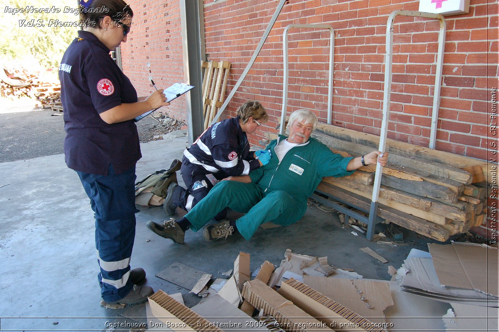 Castelnuovo Don Bosco - 5 settembre 2009 - Gara regionale di primo soccorso -  Croce Rossa Italiana - Ispettorato Regionale Volontari del Soccorso Piemonte