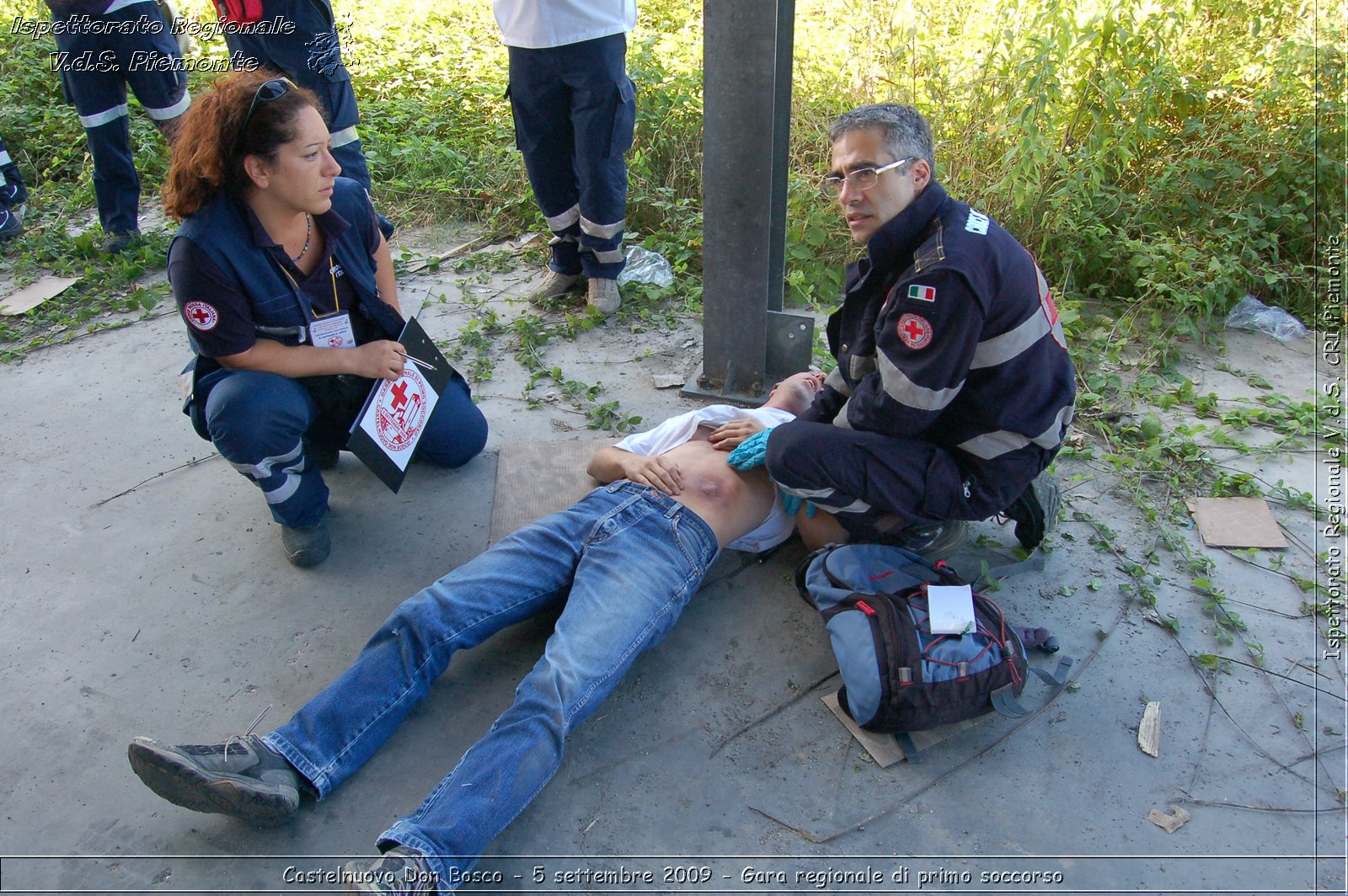 Castelnuovo Don Bosco - 5 settembre 2009 - Gara regionale di primo soccorso -  Croce Rossa Italiana - Ispettorato Regionale Volontari del Soccorso Piemonte