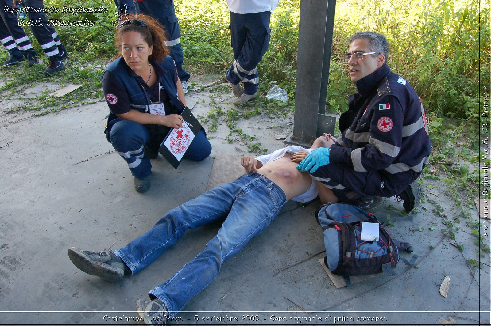 Castelnuovo Don Bosco - 5 settembre 2009 - Gara regionale di primo soccorso -  Croce Rossa Italiana - Ispettorato Regionale Volontari del Soccorso Piemonte