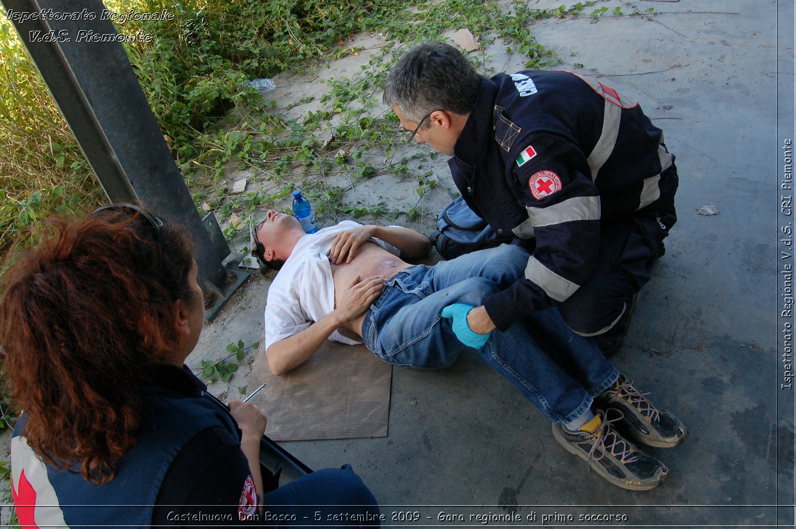 Castelnuovo Don Bosco - 5 settembre 2009 - Gara regionale di primo soccorso -  Croce Rossa Italiana - Ispettorato Regionale Volontari del Soccorso Piemonte