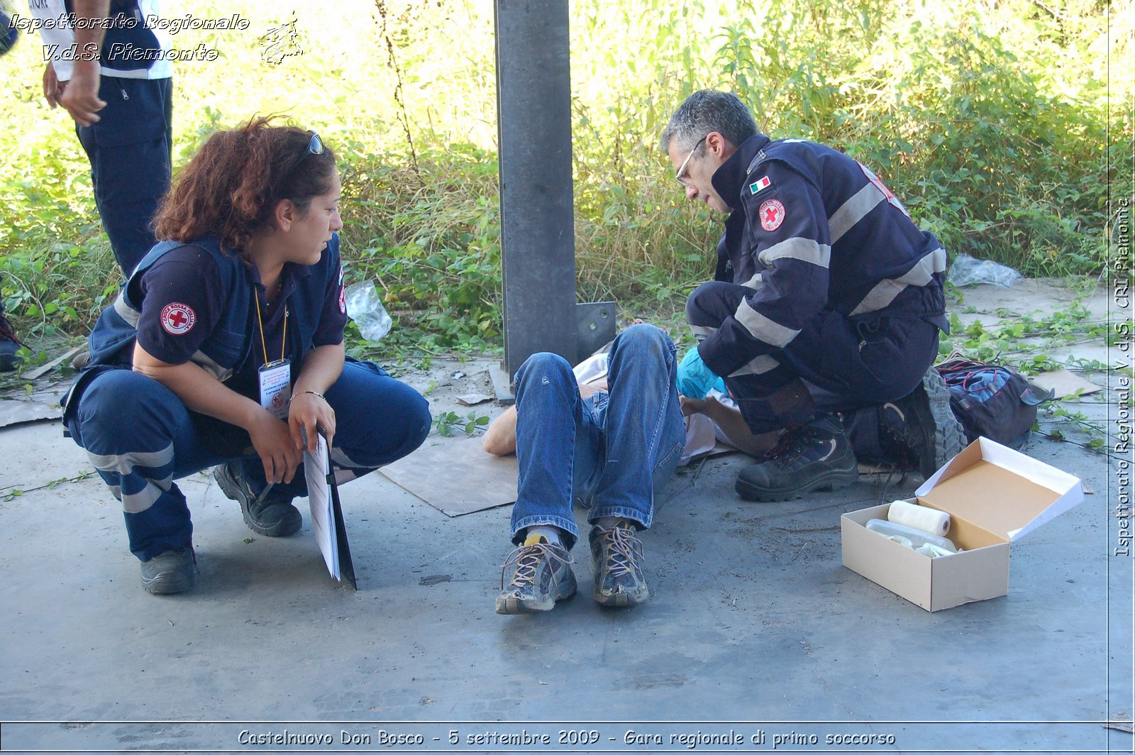 Castelnuovo Don Bosco - 5 settembre 2009 - Gara regionale di primo soccorso -  Croce Rossa Italiana - Ispettorato Regionale Volontari del Soccorso Piemonte