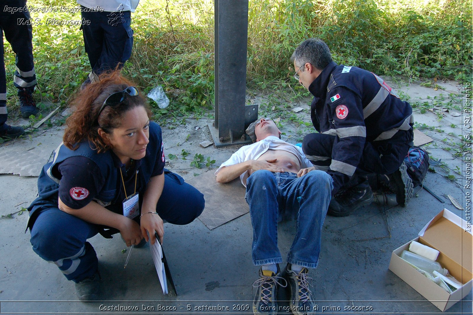 Castelnuovo Don Bosco - 5 settembre 2009 - Gara regionale di primo soccorso -  Croce Rossa Italiana - Ispettorato Regionale Volontari del Soccorso Piemonte