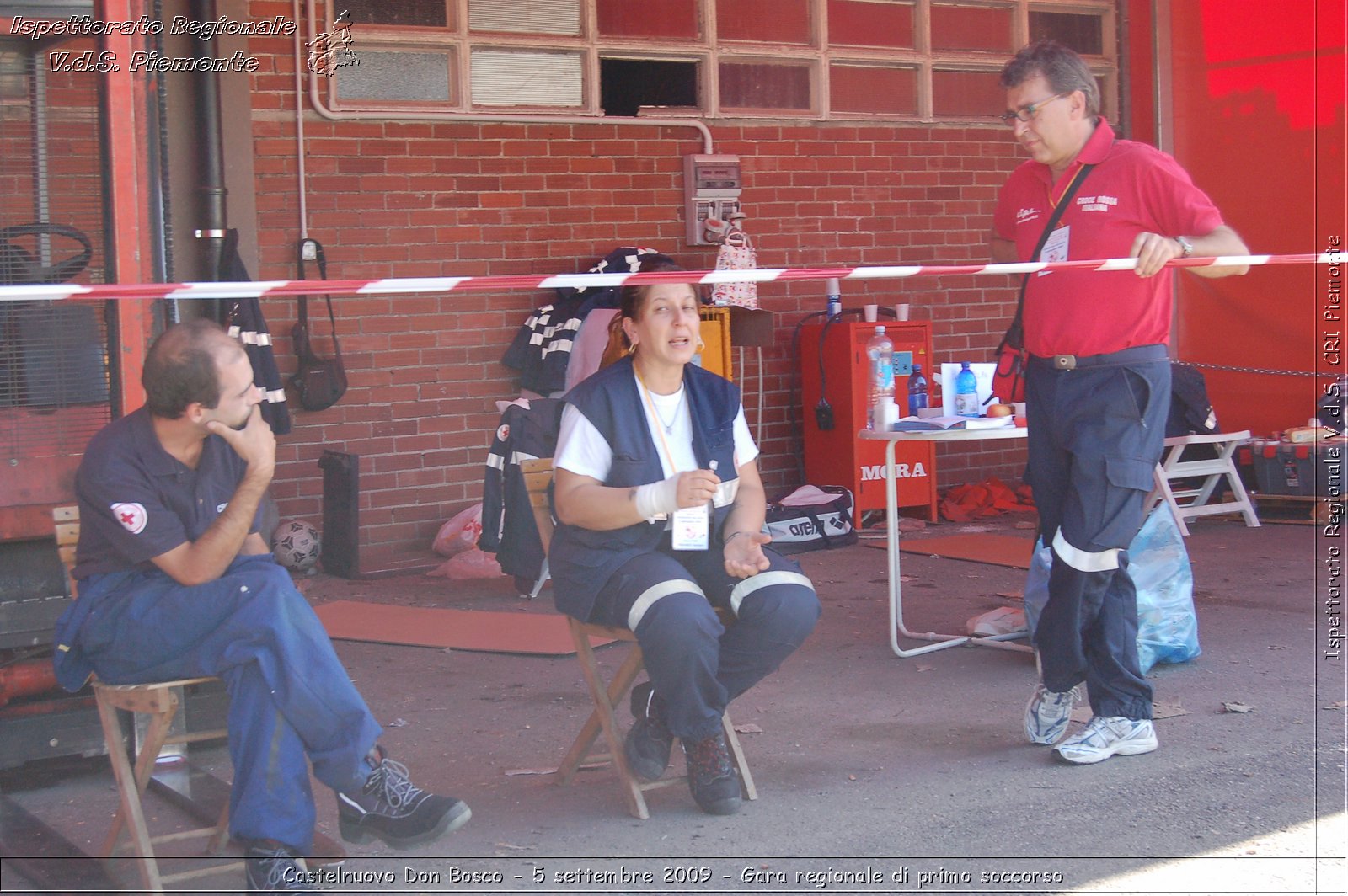 Castelnuovo Don Bosco - 5 settembre 2009 - Gara regionale di primo soccorso -  Croce Rossa Italiana - Ispettorato Regionale Volontari del Soccorso Piemonte