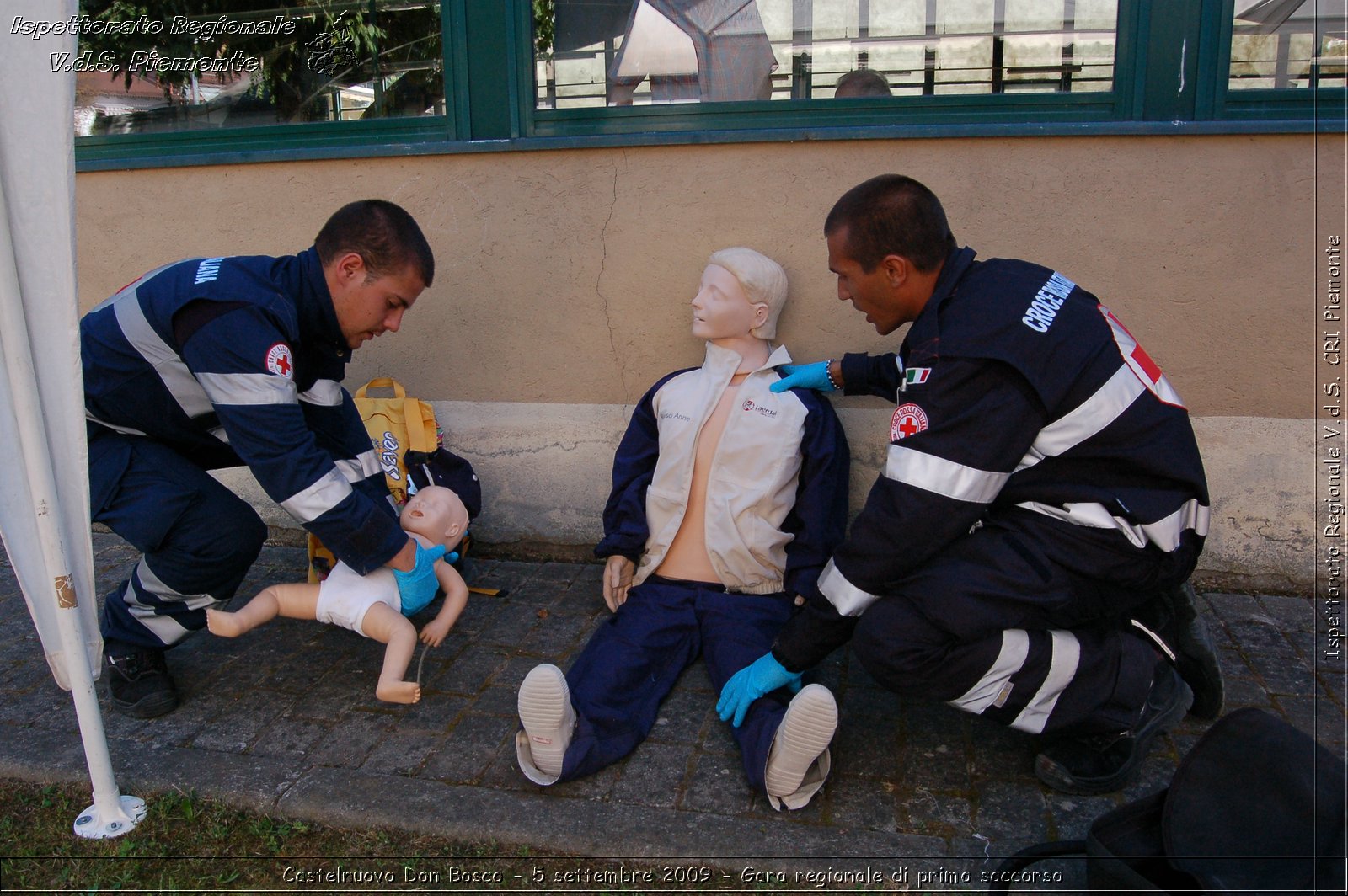 Castelnuovo Don Bosco - 5 settembre 2009 - Gara regionale di primo soccorso -  Croce Rossa Italiana - Ispettorato Regionale Volontari del Soccorso Piemonte