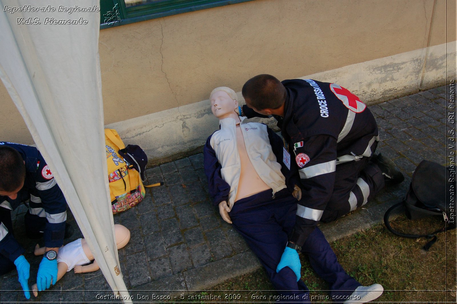 Castelnuovo Don Bosco - 5 settembre 2009 - Gara regionale di primo soccorso -  Croce Rossa Italiana - Ispettorato Regionale Volontari del Soccorso Piemonte