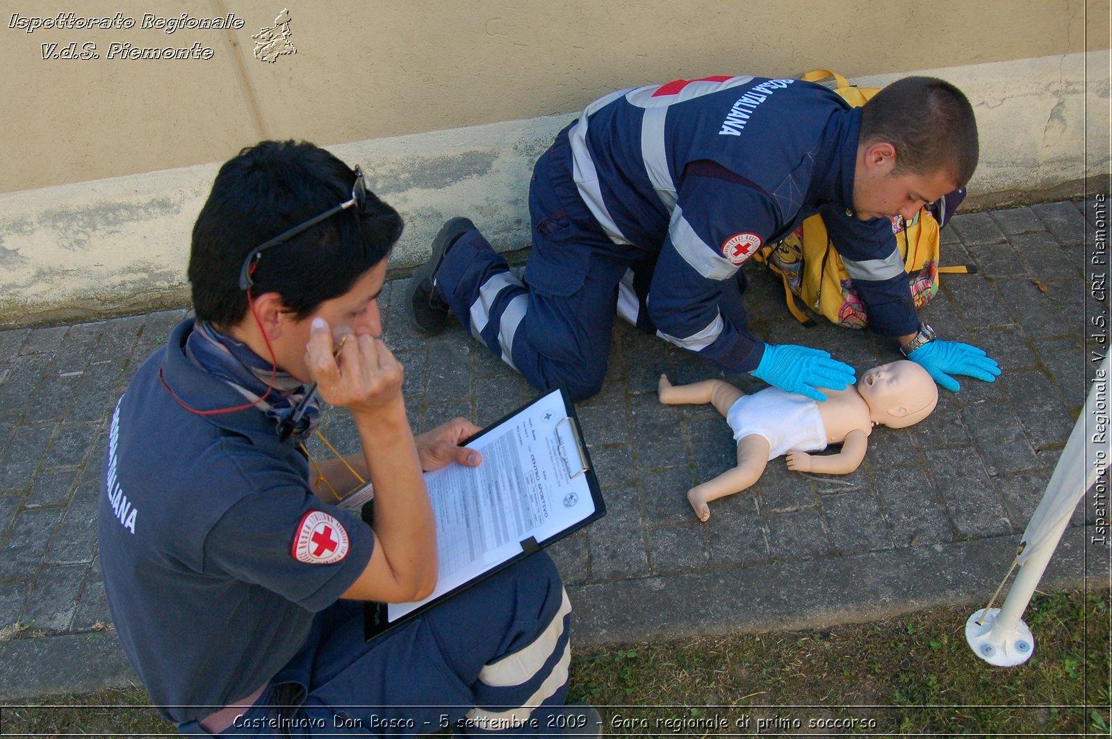 Castelnuovo Don Bosco - 5 settembre 2009 - Gara regionale di primo soccorso -  Croce Rossa Italiana - Ispettorato Regionale Volontari del Soccorso Piemonte