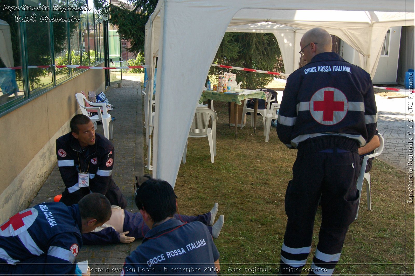 Castelnuovo Don Bosco - 5 settembre 2009 - Gara regionale di primo soccorso -  Croce Rossa Italiana - Ispettorato Regionale Volontari del Soccorso Piemonte