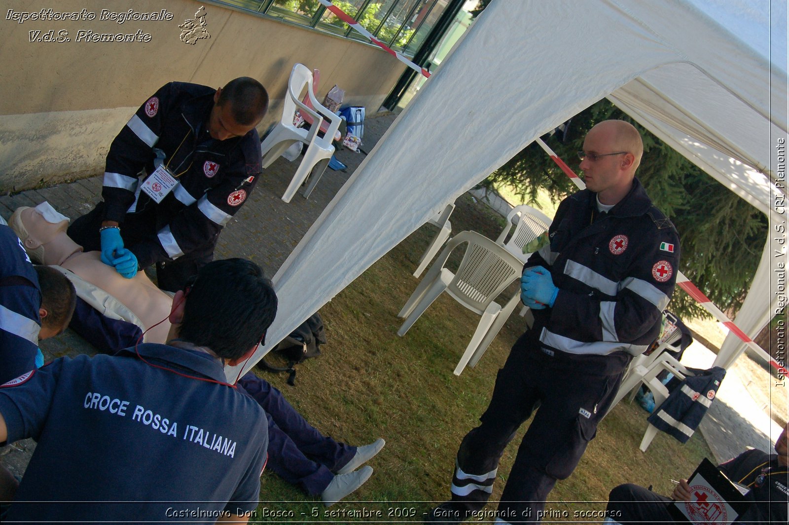 Castelnuovo Don Bosco - 5 settembre 2009 - Gara regionale di primo soccorso -  Croce Rossa Italiana - Ispettorato Regionale Volontari del Soccorso Piemonte