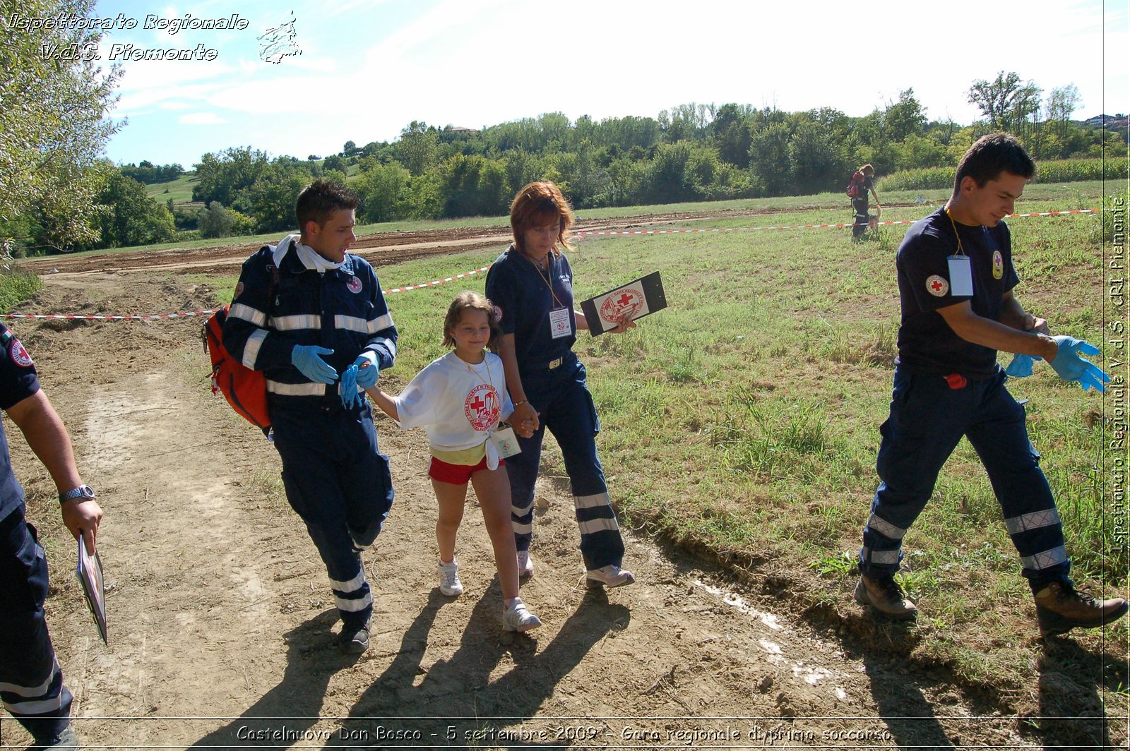 Castelnuovo Don Bosco - 5 settembre 2009 - Gara regionale di primo soccorso -  Croce Rossa Italiana - Ispettorato Regionale Volontari del Soccorso Piemonte