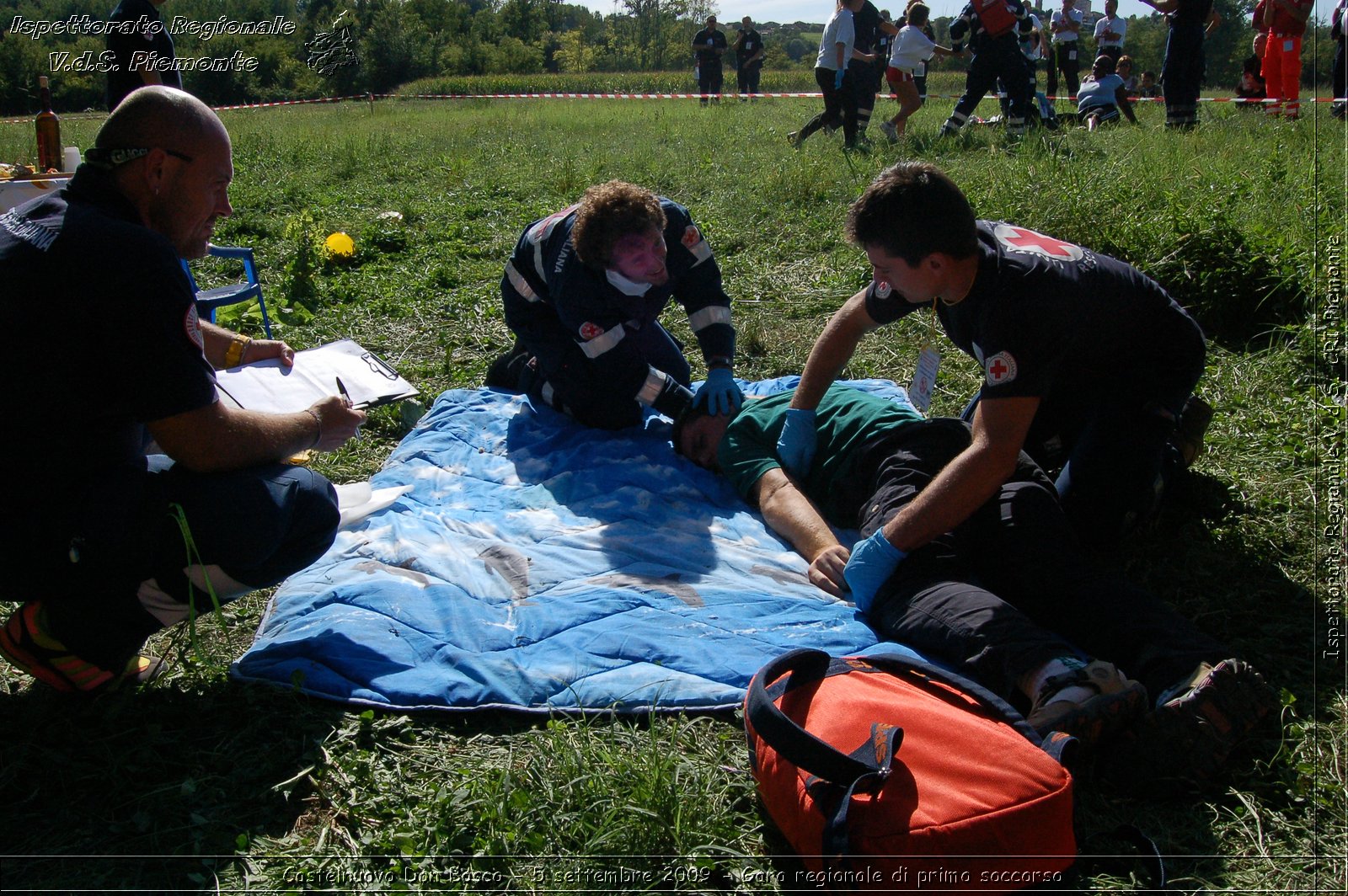 Castelnuovo Don Bosco - 5 settembre 2009 - Gara regionale di primo soccorso -  Croce Rossa Italiana - Ispettorato Regionale Volontari del Soccorso Piemonte