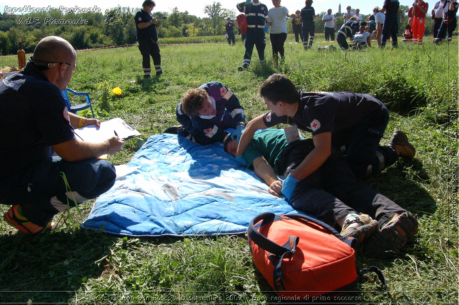 Castelnuovo Don Bosco - 5 settembre 2009 - Gara regionale di primo soccorso -  Croce Rossa Italiana - Ispettorato Regionale Volontari del Soccorso Piemonte