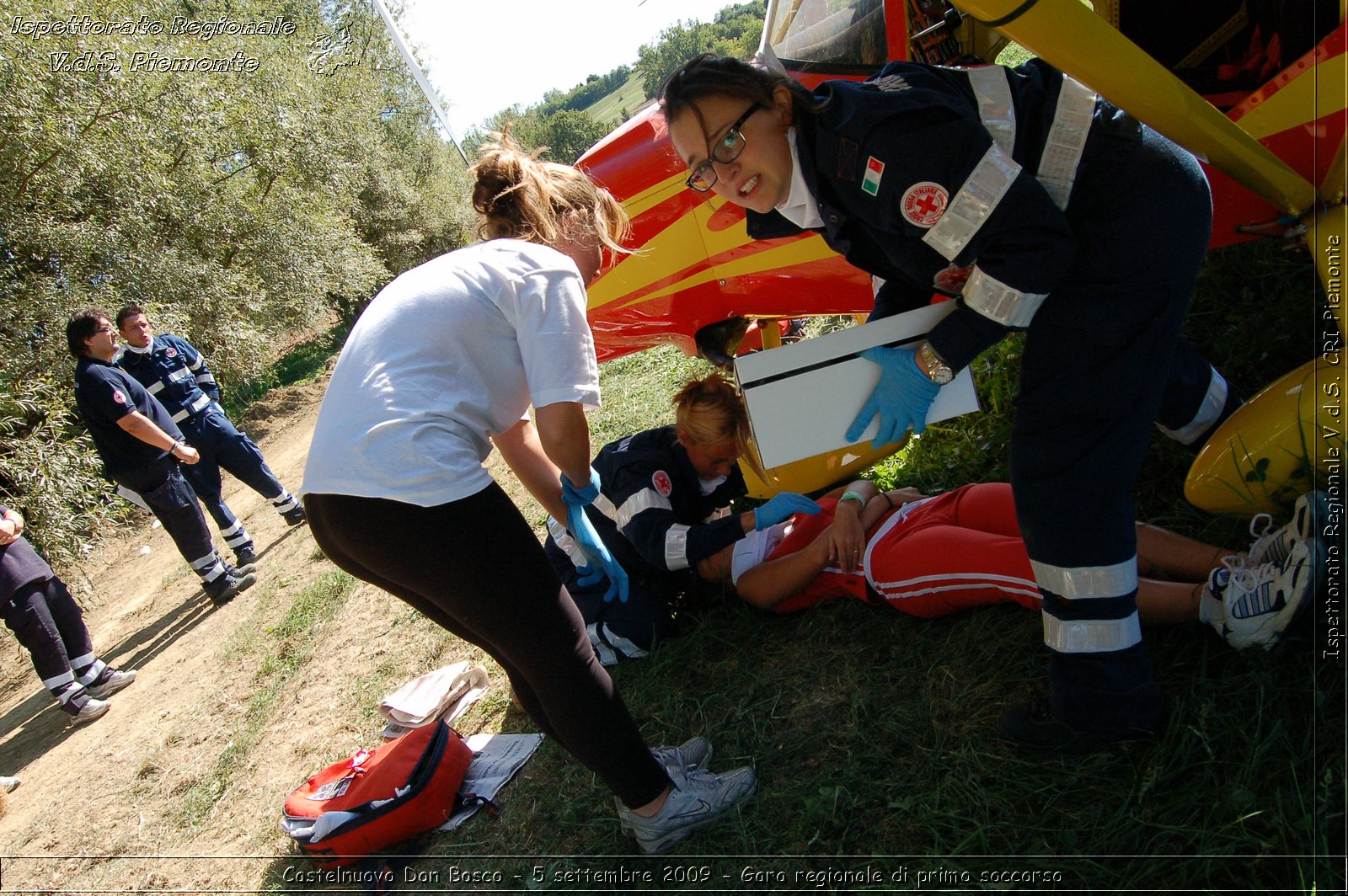 Castelnuovo Don Bosco - 5 settembre 2009 - Gara regionale di primo soccorso -  Croce Rossa Italiana - Ispettorato Regionale Volontari del Soccorso Piemonte