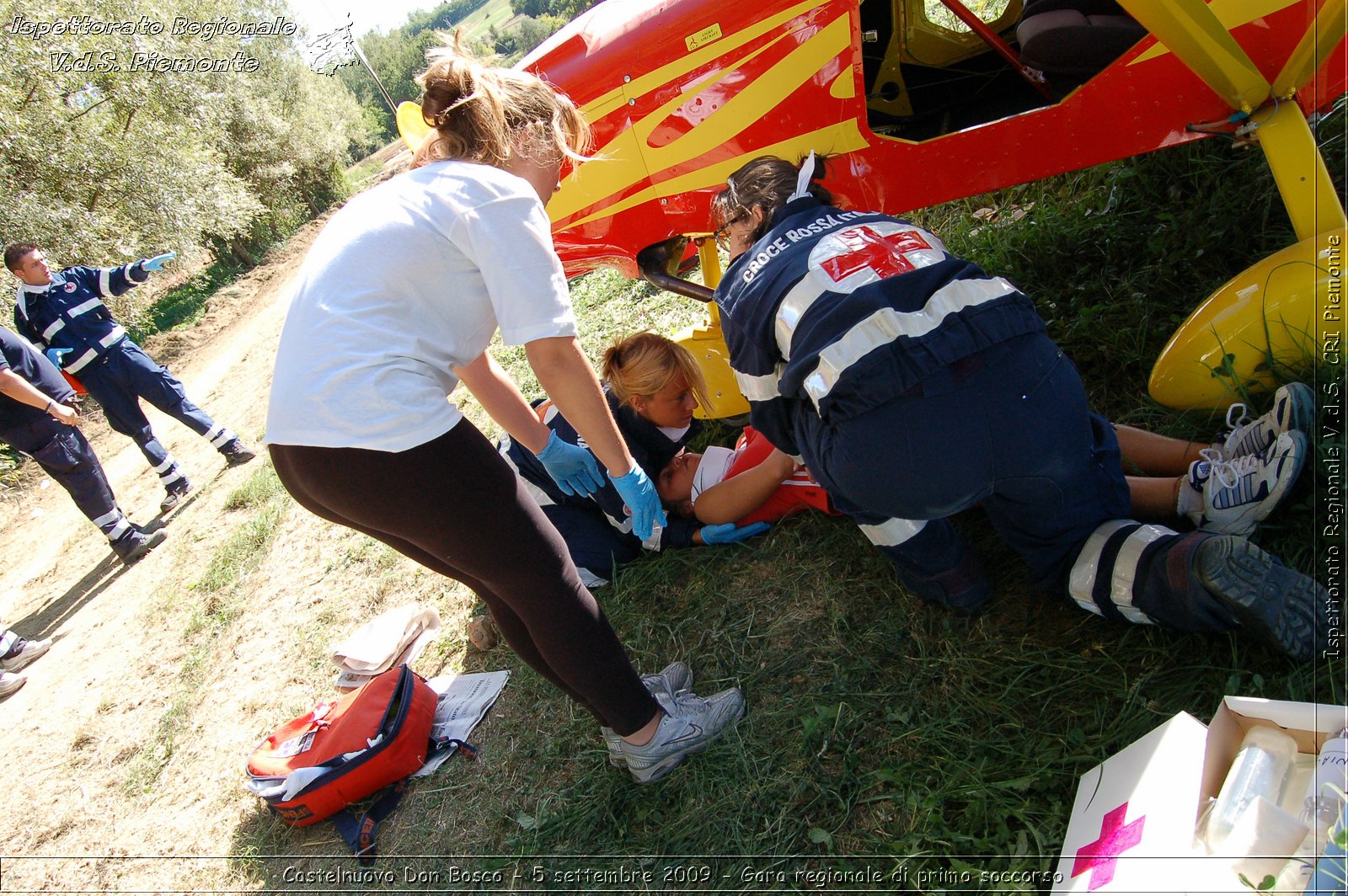 Castelnuovo Don Bosco - 5 settembre 2009 - Gara regionale di primo soccorso -  Croce Rossa Italiana - Ispettorato Regionale Volontari del Soccorso Piemonte