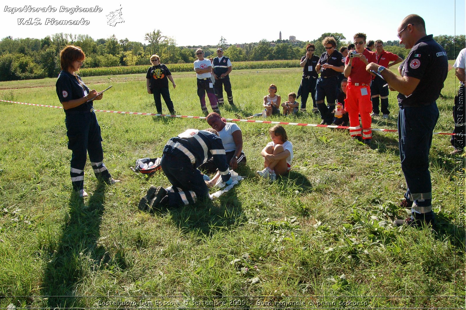 Castelnuovo Don Bosco - 5 settembre 2009 - Gara regionale di primo soccorso -  Croce Rossa Italiana - Ispettorato Regionale Volontari del Soccorso Piemonte