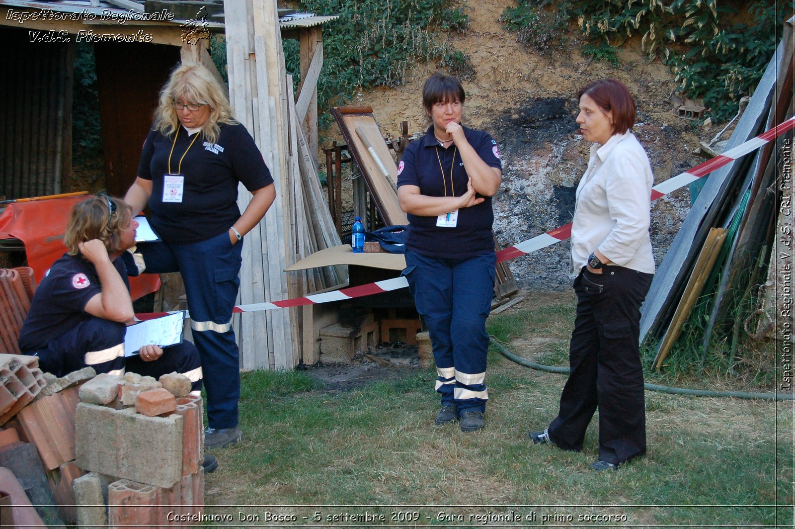 Castelnuovo Don Bosco - 5 settembre 2009 - Gara regionale di primo soccorso -  Croce Rossa Italiana - Ispettorato Regionale Volontari del Soccorso Piemonte