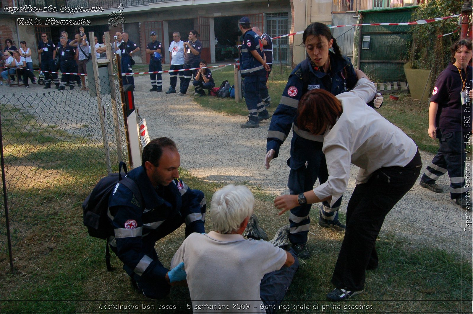 Castelnuovo Don Bosco - 5 settembre 2009 - Gara regionale di primo soccorso -  Croce Rossa Italiana - Ispettorato Regionale Volontari del Soccorso Piemonte