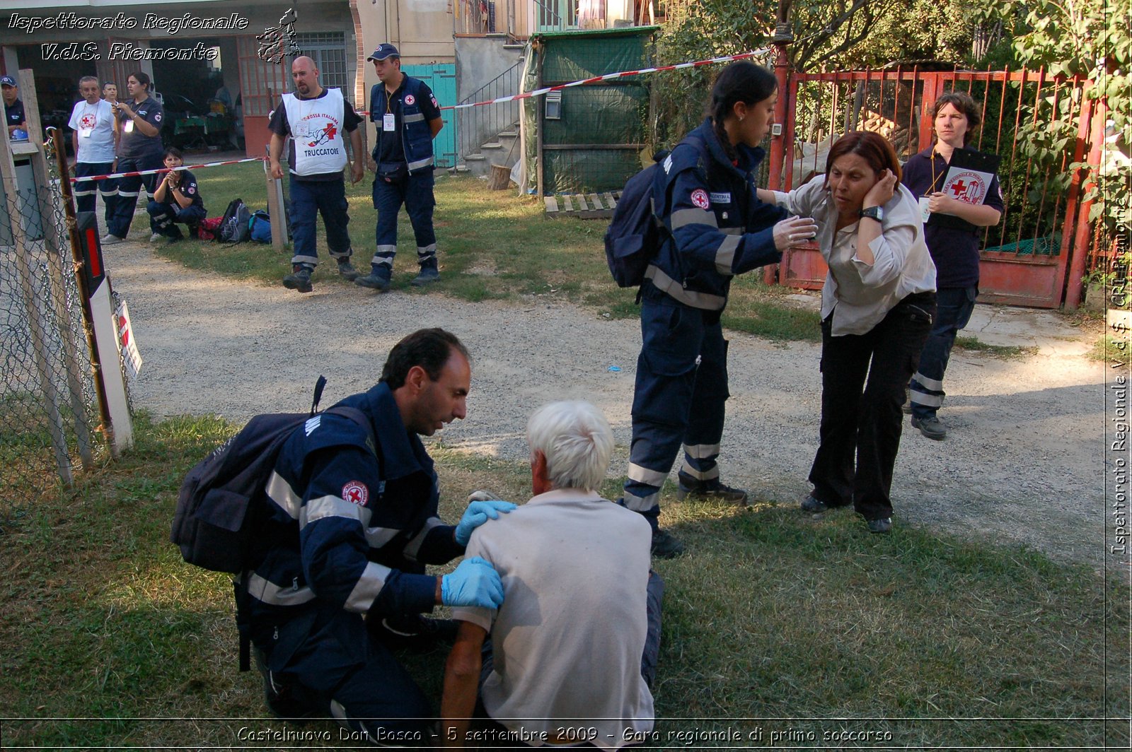 Castelnuovo Don Bosco - 5 settembre 2009 - Gara regionale di primo soccorso -  Croce Rossa Italiana - Ispettorato Regionale Volontari del Soccorso Piemonte