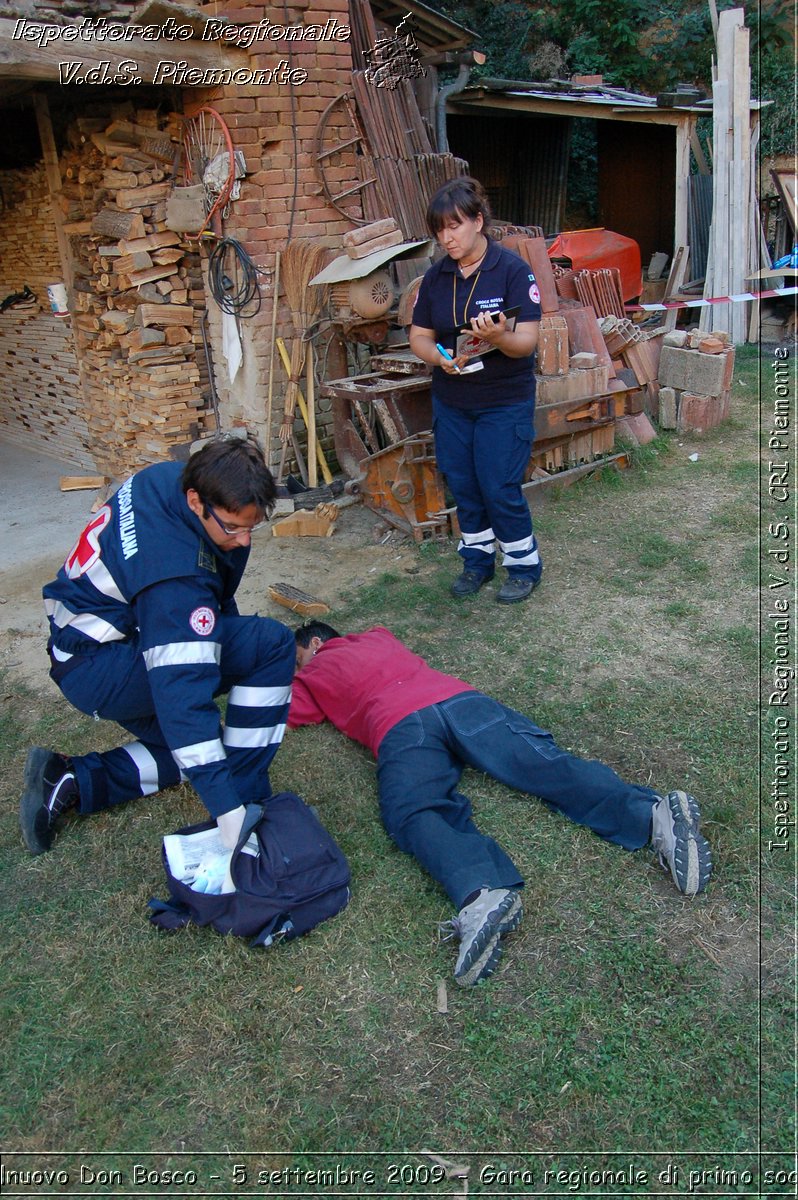 Castelnuovo Don Bosco - 5 settembre 2009 - Gara regionale di primo soccorso -  Croce Rossa Italiana - Ispettorato Regionale Volontari del Soccorso Piemonte