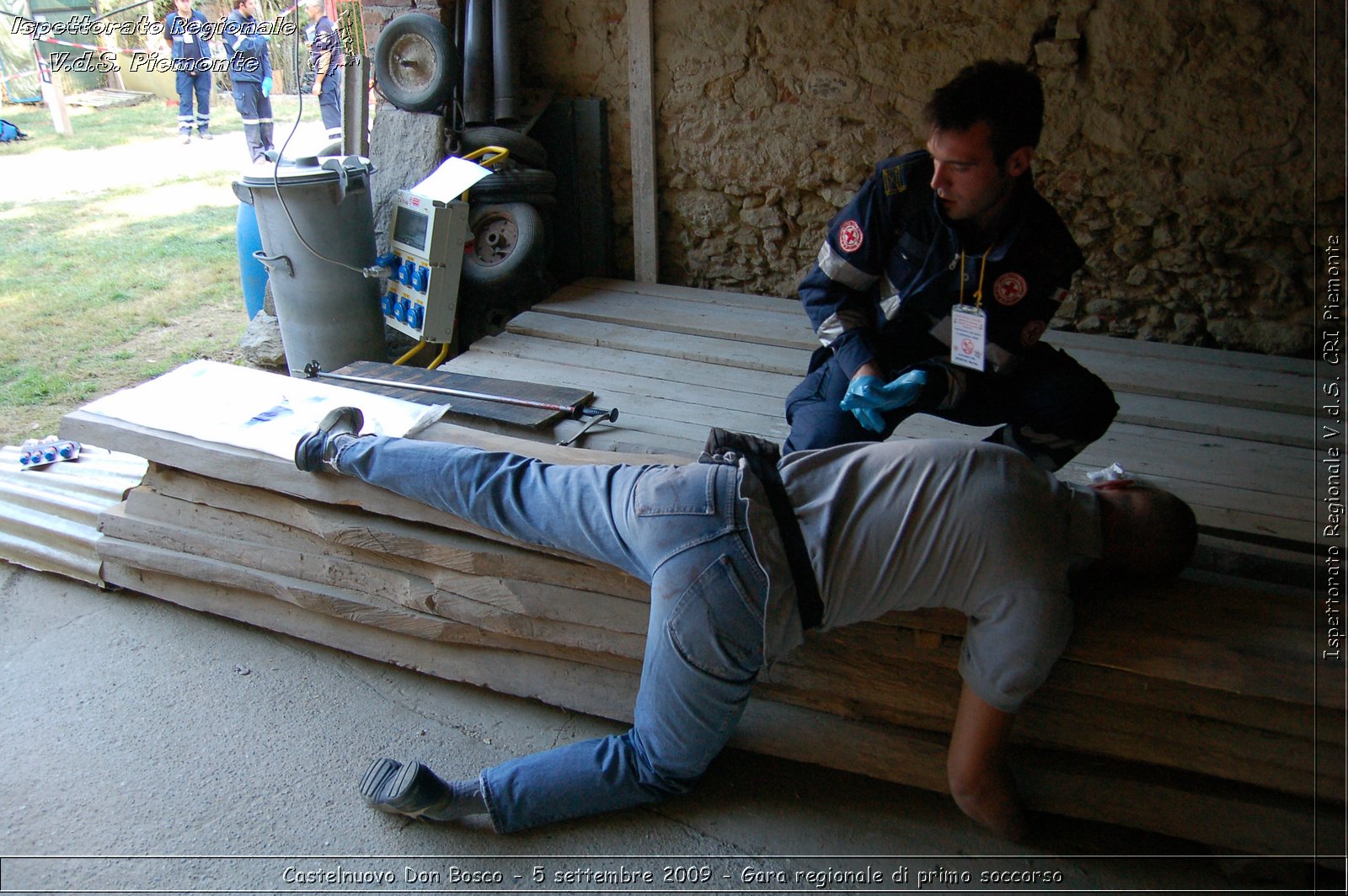 Castelnuovo Don Bosco - 5 settembre 2009 - Gara regionale di primo soccorso -  Croce Rossa Italiana - Ispettorato Regionale Volontari del Soccorso Piemonte