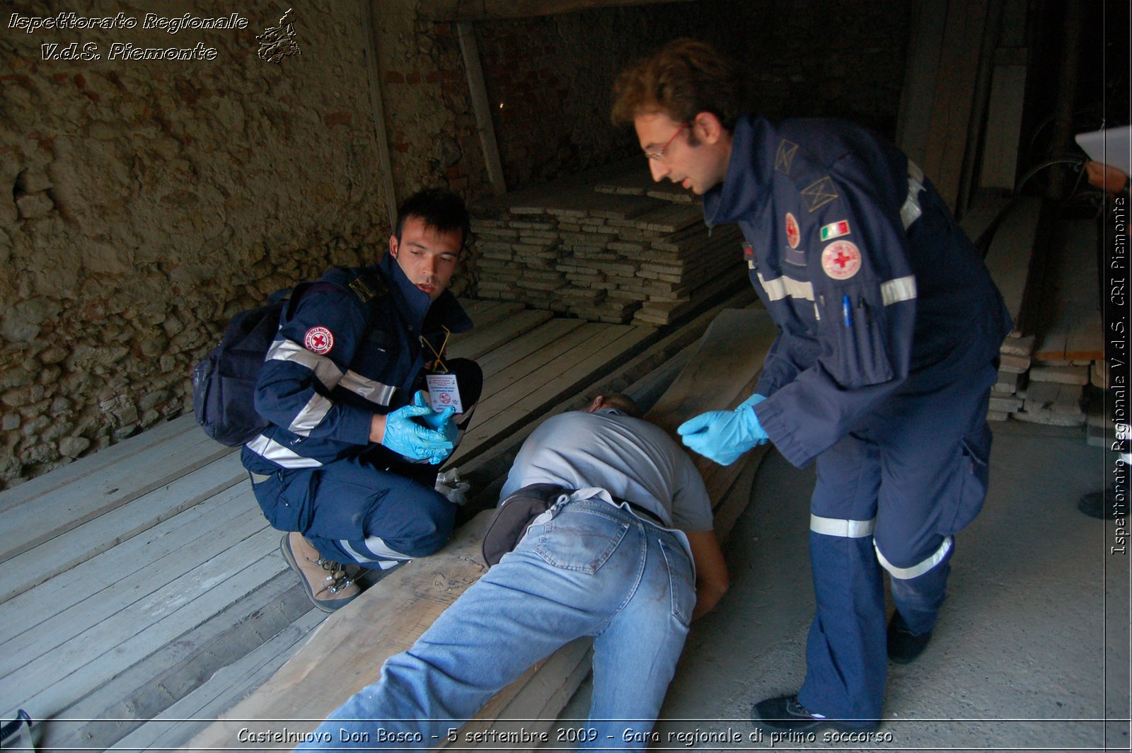 Castelnuovo Don Bosco - 5 settembre 2009 - Gara regionale di primo soccorso -  Croce Rossa Italiana - Ispettorato Regionale Volontari del Soccorso Piemonte