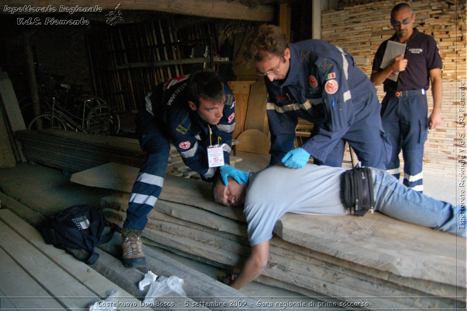 Castelnuovo Don Bosco - 5 settembre 2009 - Gara regionale di primo soccorso -  Croce Rossa Italiana - Ispettorato Regionale Volontari del Soccorso Piemonte