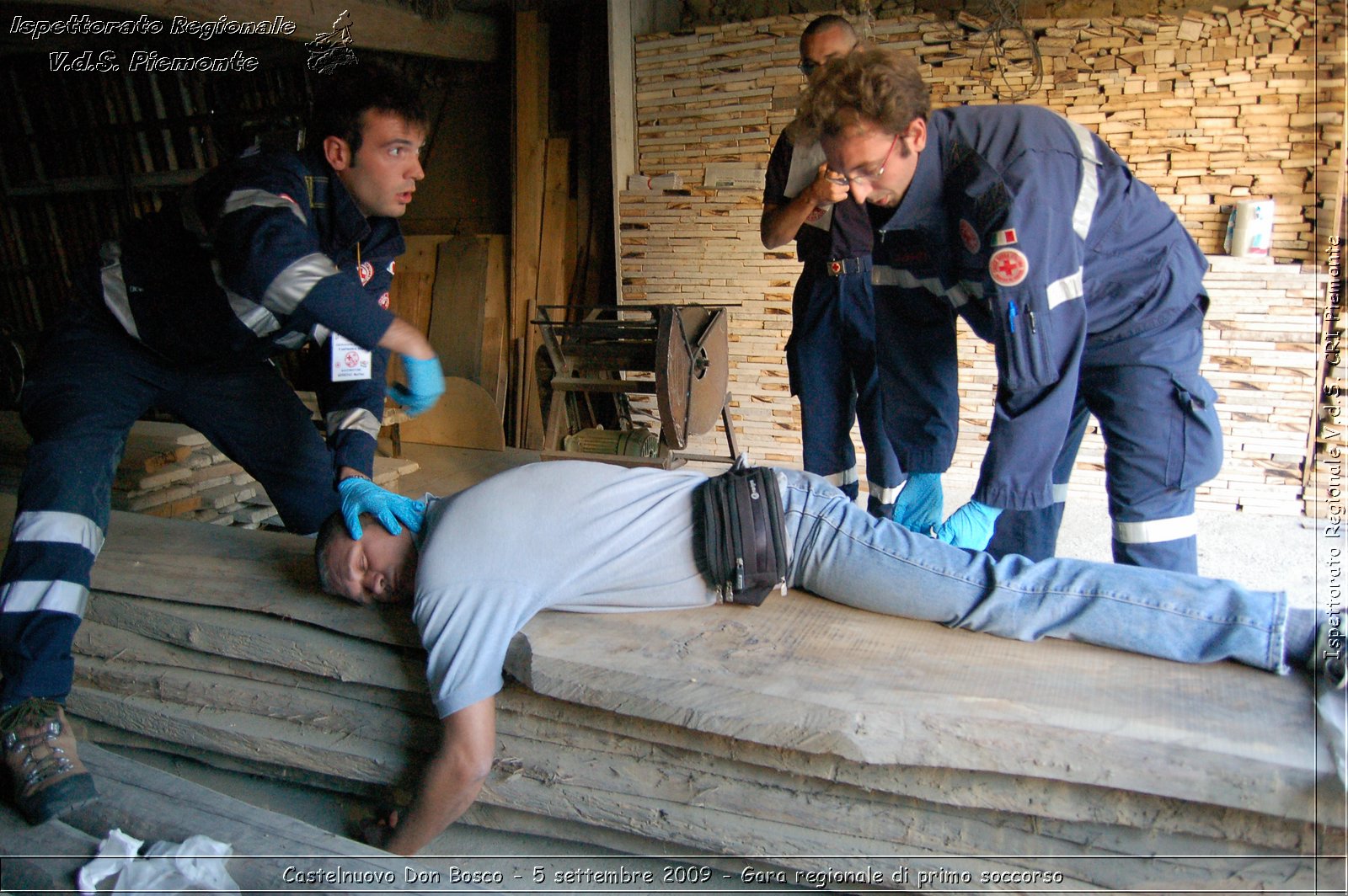 Castelnuovo Don Bosco - 5 settembre 2009 - Gara regionale di primo soccorso -  Croce Rossa Italiana - Ispettorato Regionale Volontari del Soccorso Piemonte