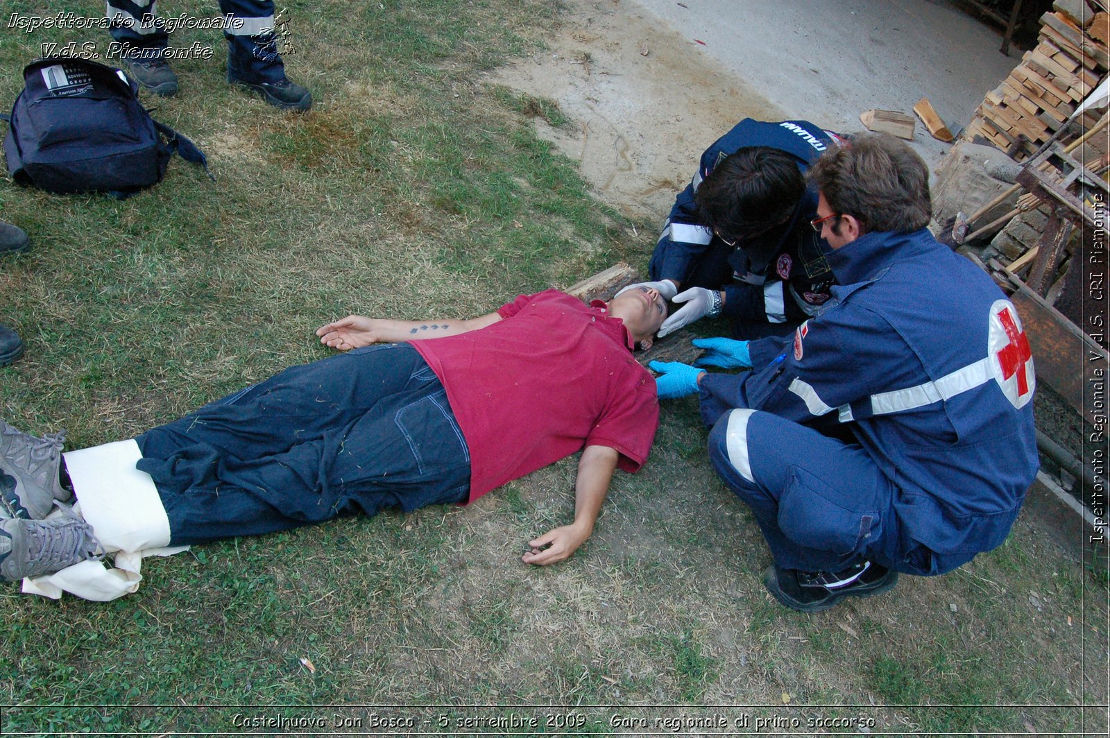 Castelnuovo Don Bosco - 5 settembre 2009 - Gara regionale di primo soccorso -  Croce Rossa Italiana - Ispettorato Regionale Volontari del Soccorso Piemonte