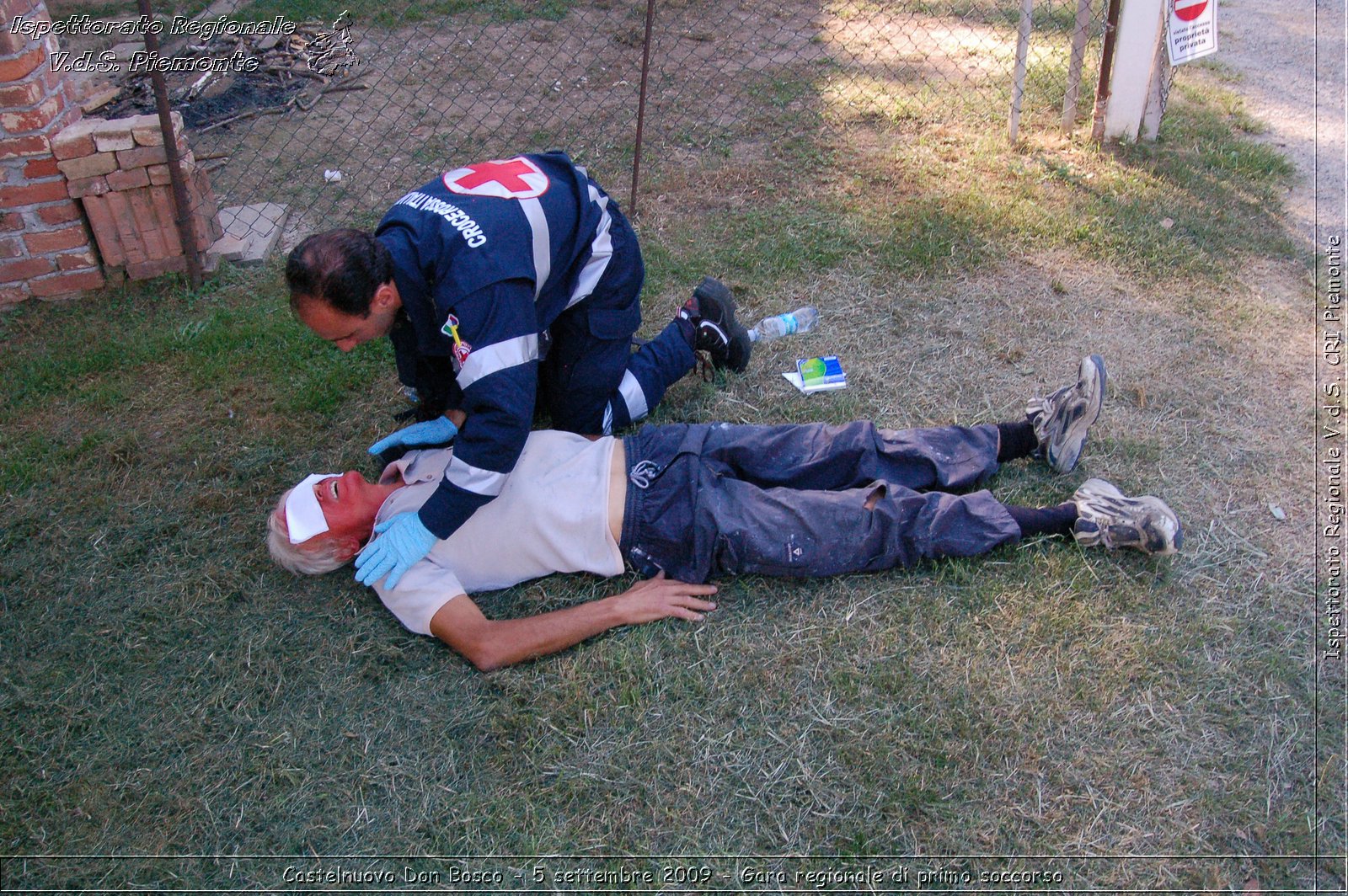 Castelnuovo Don Bosco - 5 settembre 2009 - Gara regionale di primo soccorso -  Croce Rossa Italiana - Ispettorato Regionale Volontari del Soccorso Piemonte