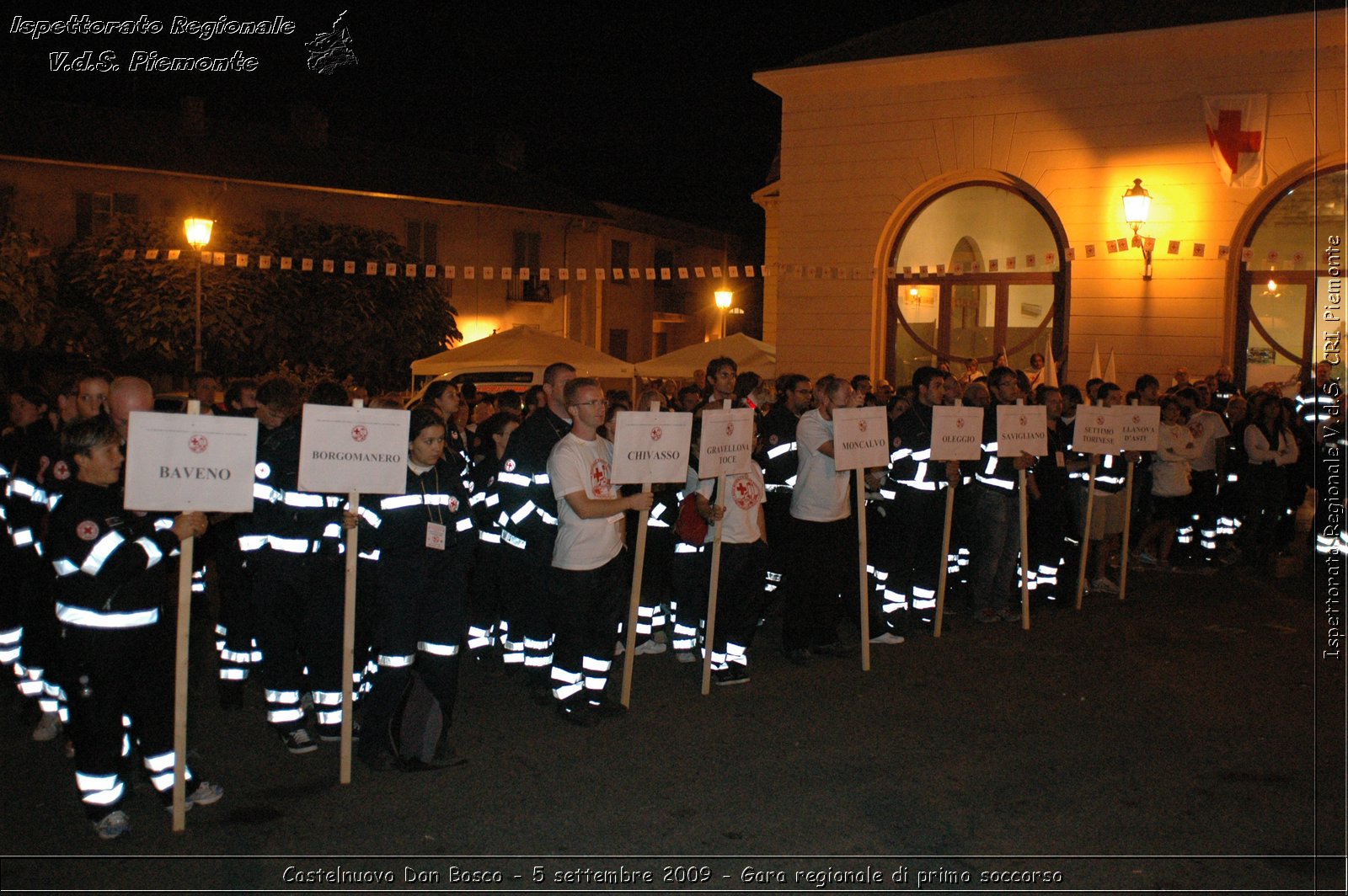 Castelnuovo Don Bosco - 5 settembre 2009 - Gara regionale di primo soccorso -  Croce Rossa Italiana - Ispettorato Regionale Volontari del Soccorso Piemonte