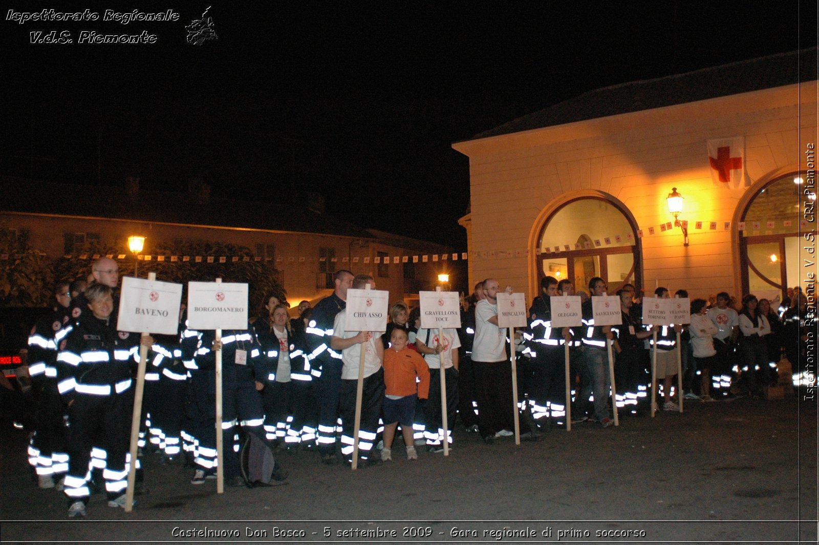 Castelnuovo Don Bosco - 5 settembre 2009 - Gara regionale di primo soccorso -  Croce Rossa Italiana - Ispettorato Regionale Volontari del Soccorso Piemonte