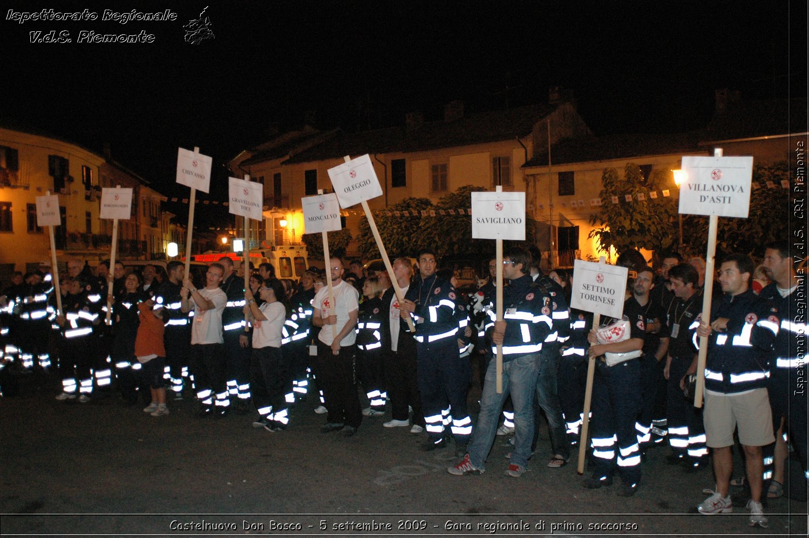 Castelnuovo Don Bosco - 5 settembre 2009 - Gara regionale di primo soccorso -  Croce Rossa Italiana - Ispettorato Regionale Volontari del Soccorso Piemonte