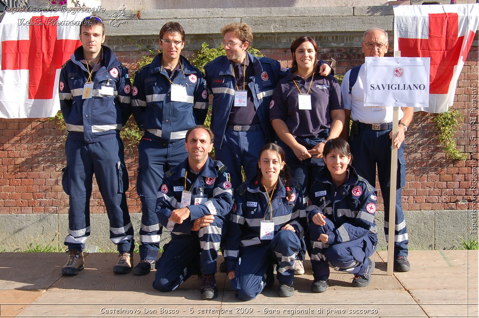 Castelnuovo Don Bosco - 5 settembre 2009 - Gara regionale di primo soccorso -  Croce Rossa Italiana - Ispettorato Regionale Volontari del Soccorso Piemonte