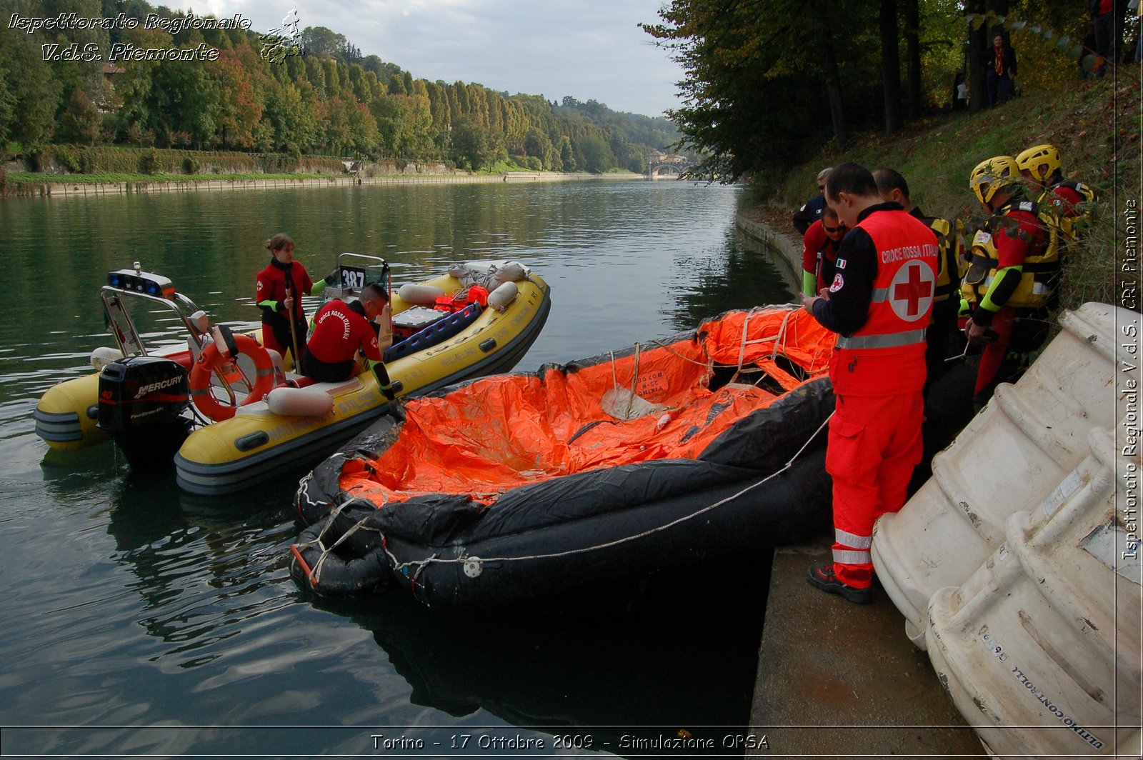 Torino - 17 Ottobre 2009 - Simulazione OPSA -  Croce Rossa Italiana - Ispettorato Regionale Volontari del Soccorso Piemonte