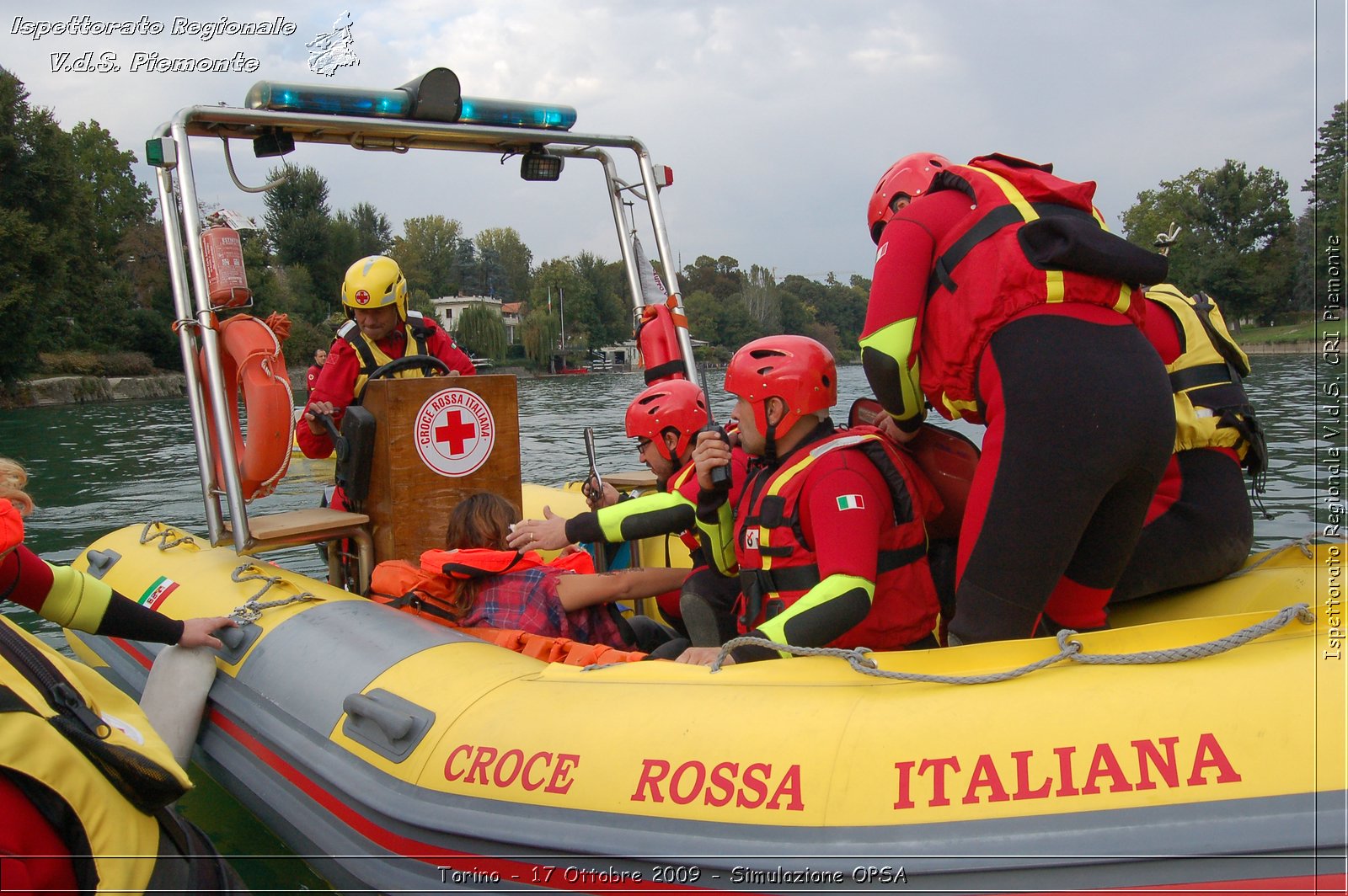 Torino - 17 Ottobre 2009 - Simulazione OPSA -  Croce Rossa Italiana - Ispettorato Regionale Volontari del Soccorso Piemonte