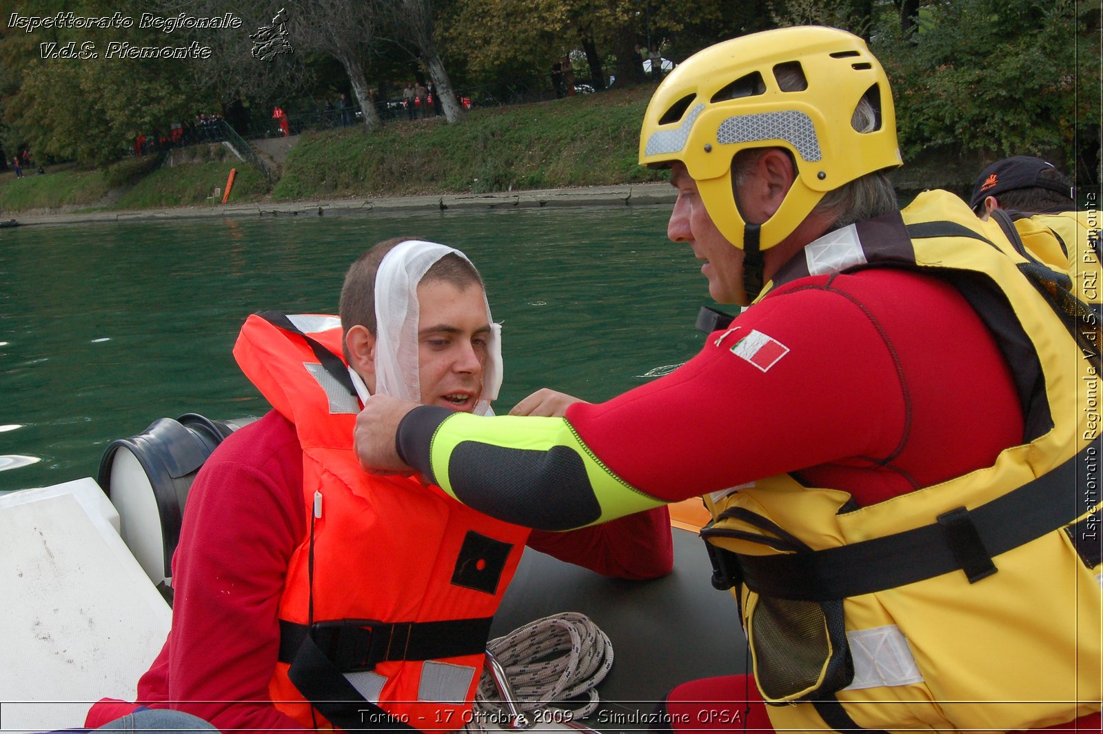 Torino - 17 Ottobre 2009 - Simulazione OPSA -  Croce Rossa Italiana - Ispettorato Regionale Volontari del Soccorso Piemonte