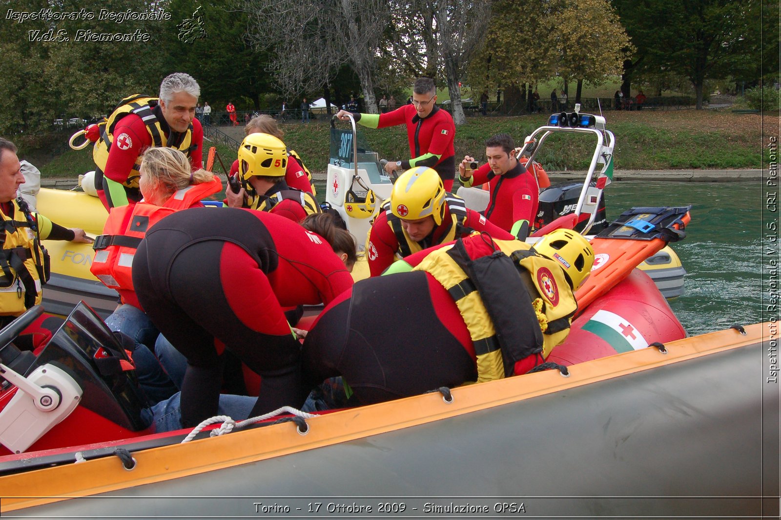 Torino - 17 Ottobre 2009 - Simulazione OPSA -  Croce Rossa Italiana - Ispettorato Regionale Volontari del Soccorso Piemonte