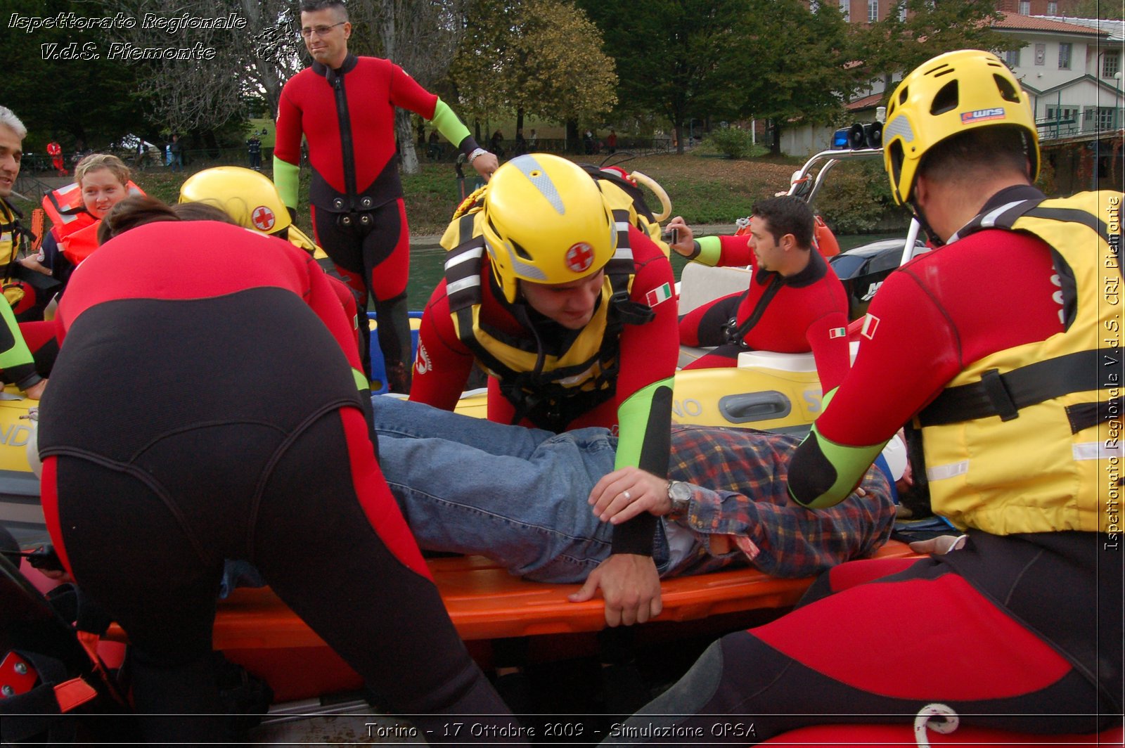 Torino - 17 Ottobre 2009 - Simulazione OPSA -  Croce Rossa Italiana - Ispettorato Regionale Volontari del Soccorso Piemonte