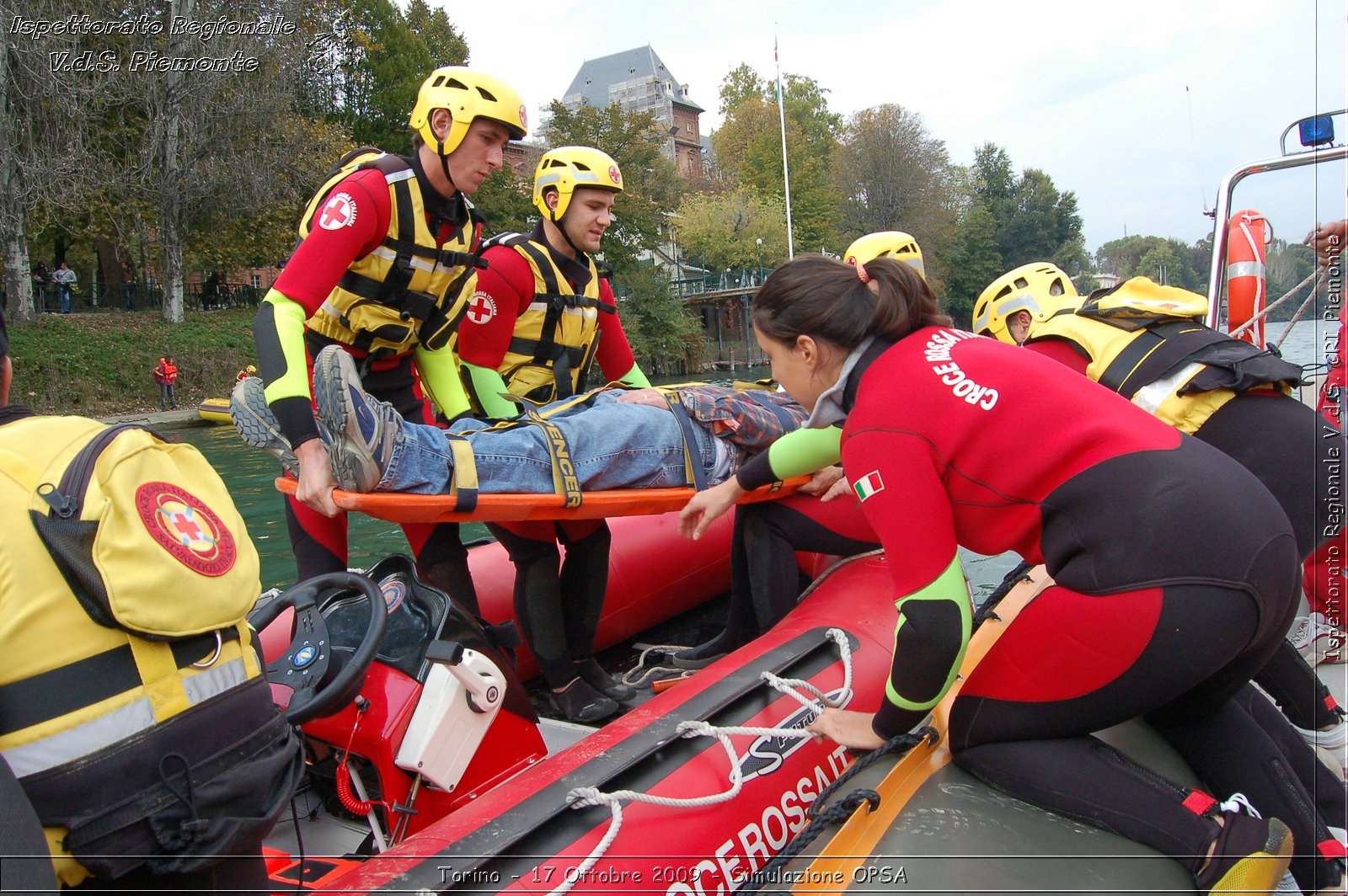 Torino - 17 Ottobre 2009 - Simulazione OPSA -  Croce Rossa Italiana - Ispettorato Regionale Volontari del Soccorso Piemonte