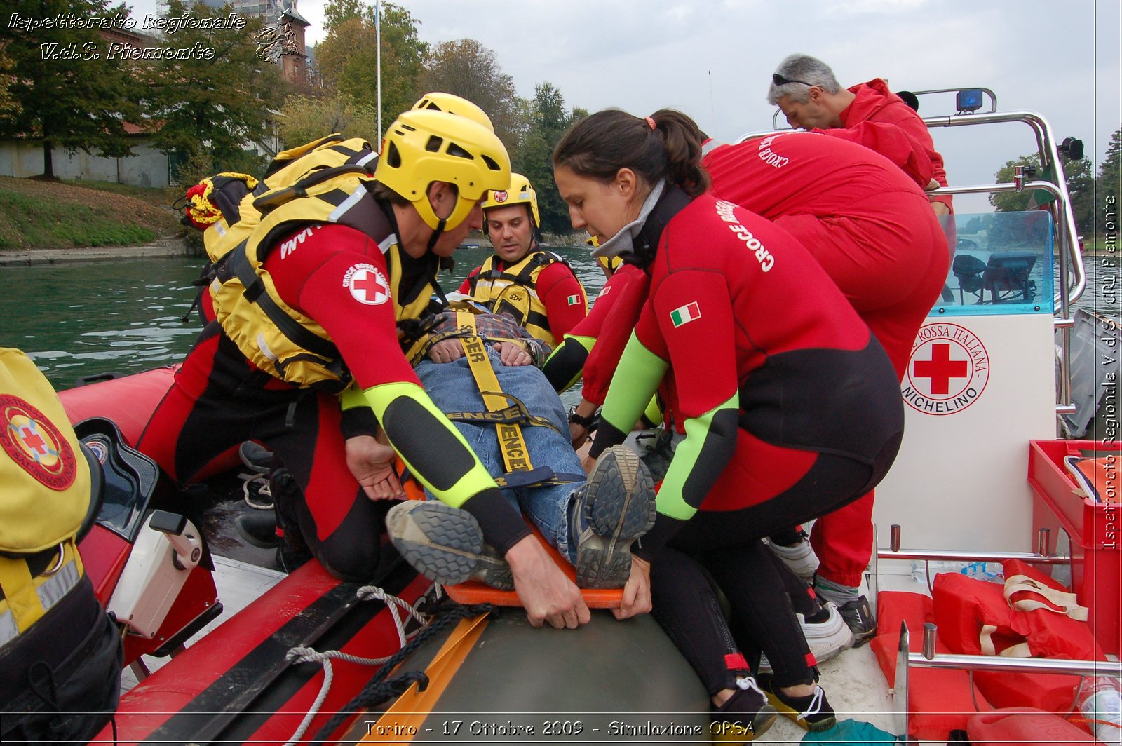 Torino - 17 Ottobre 2009 - Simulazione OPSA -  Croce Rossa Italiana - Ispettorato Regionale Volontari del Soccorso Piemonte